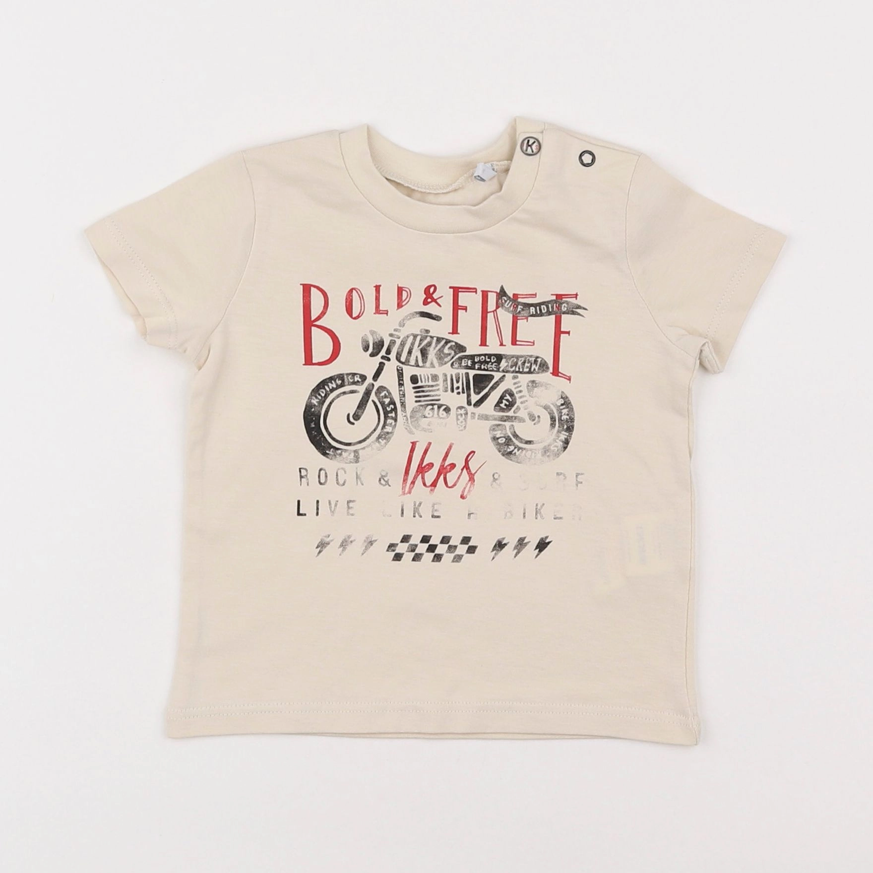 IKKS - tee-shirt beige - 6 mois