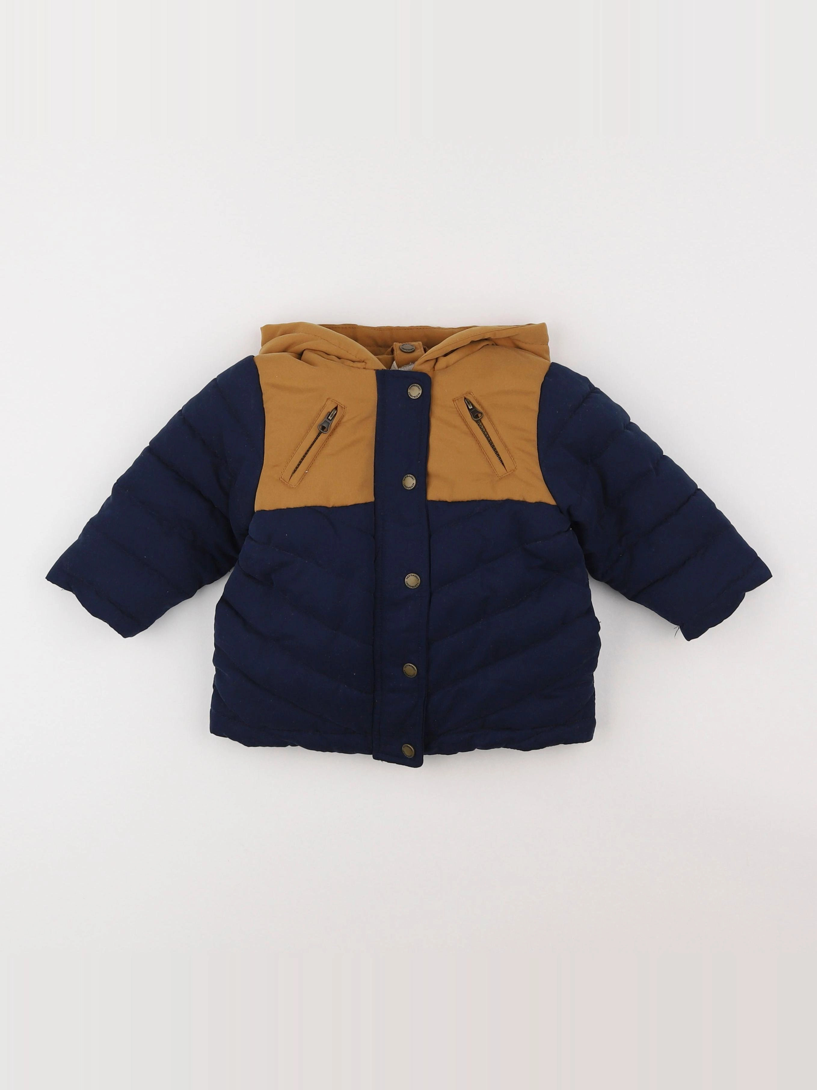 Vertbaudet - parka bleu - 12 mois