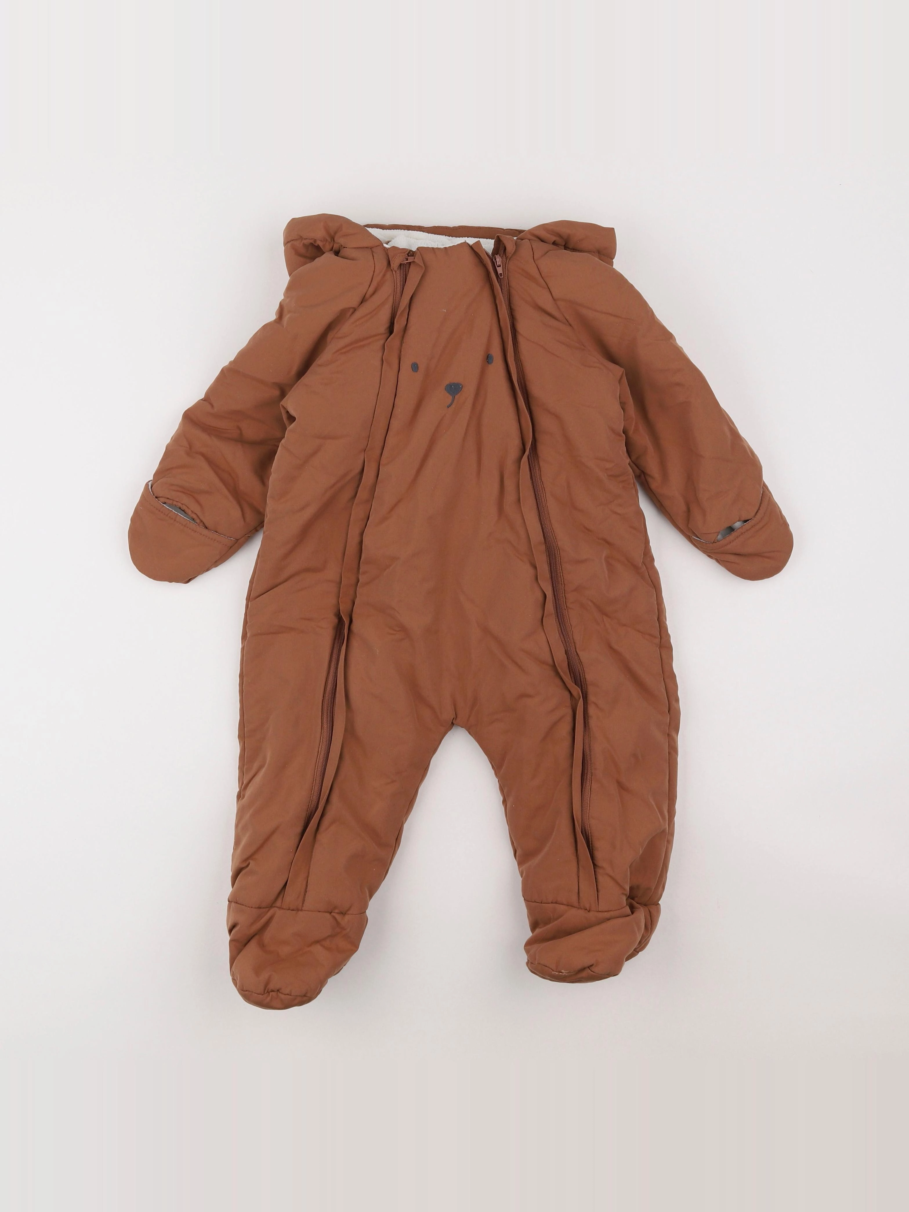 Vertbaudet - combi-pilote marron - 18 mois