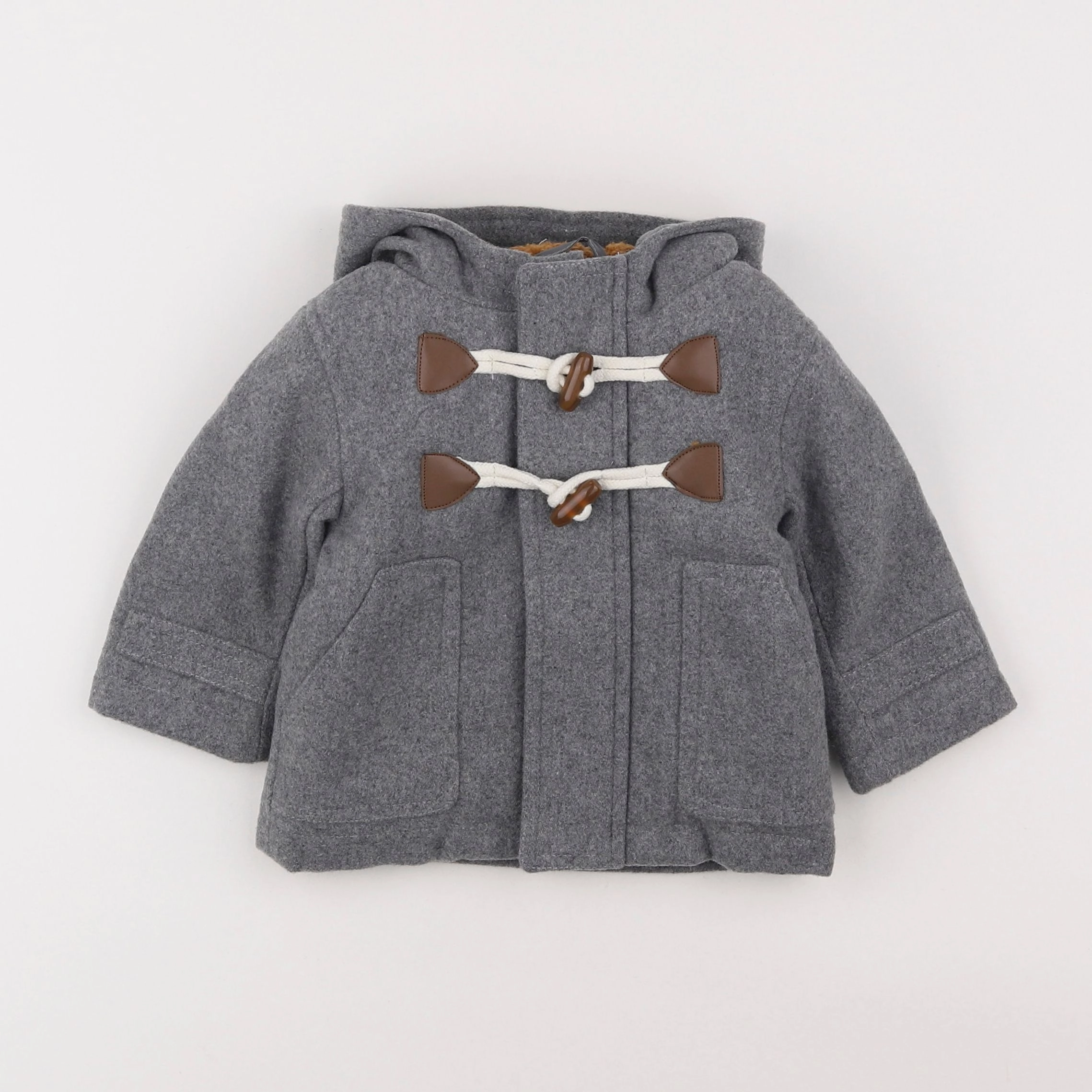 Vertbaudet - manteau gris - 6 mois