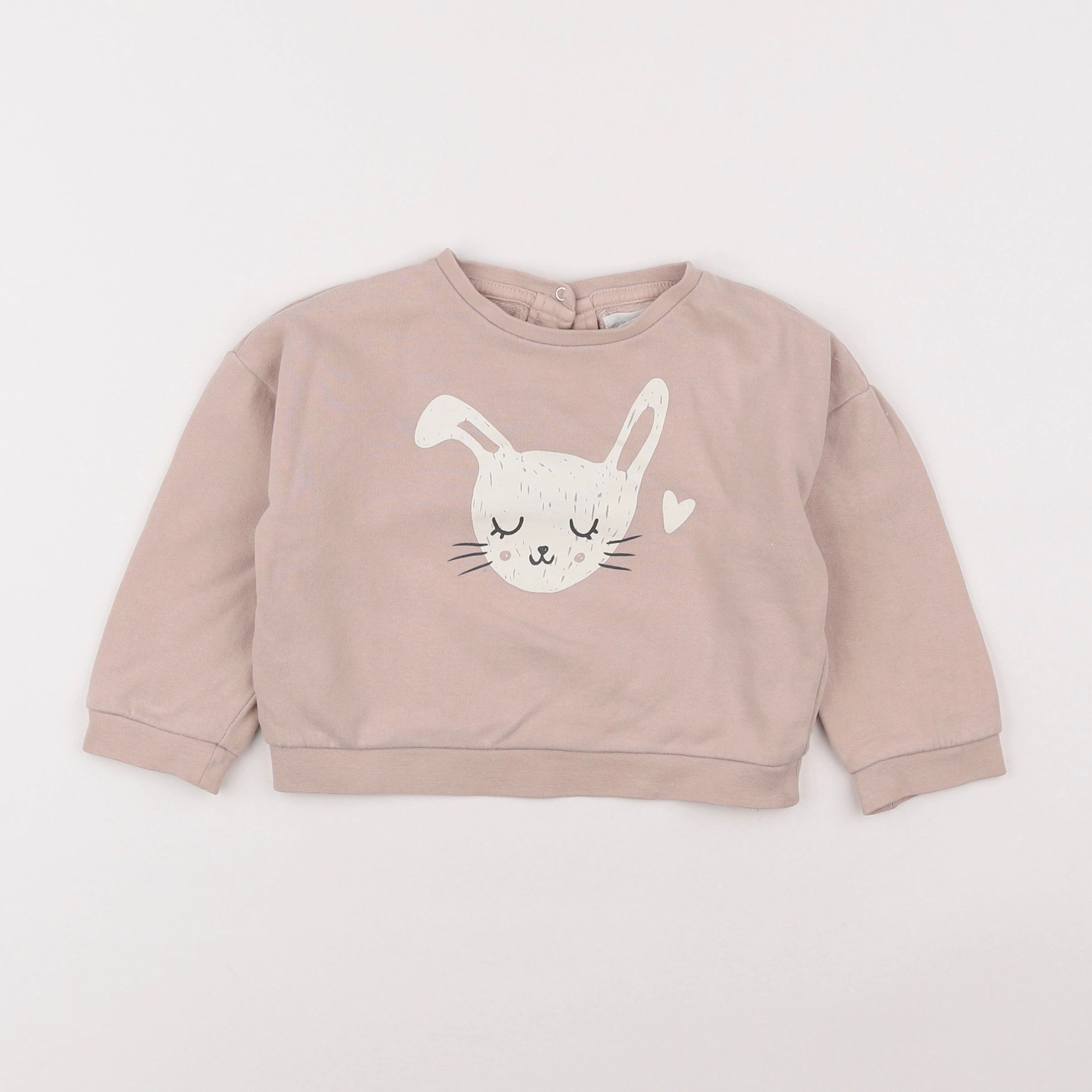 Vertbaudet - sweat rose - 2 ans