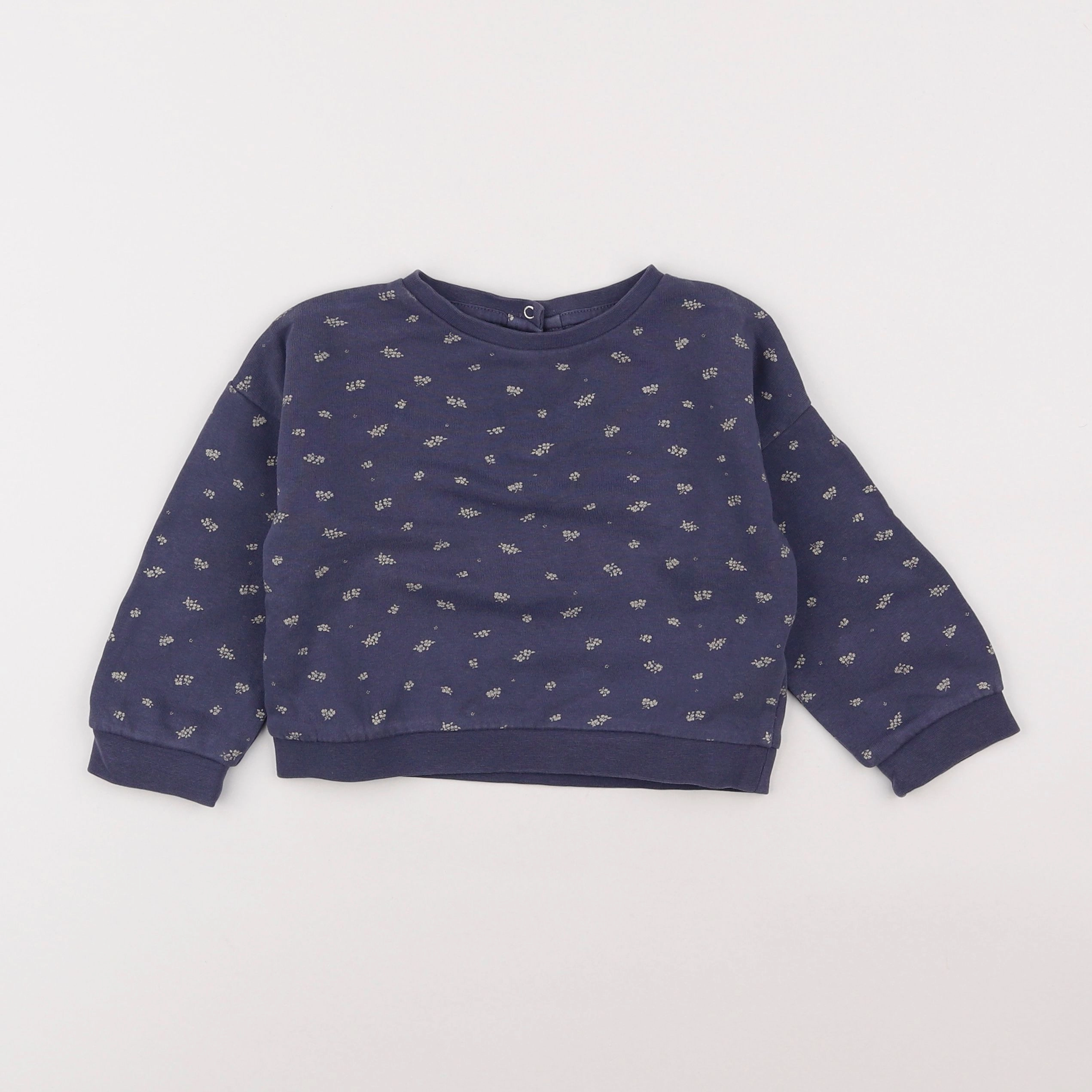 Vertbaudet - sweat bleu - 2 ans