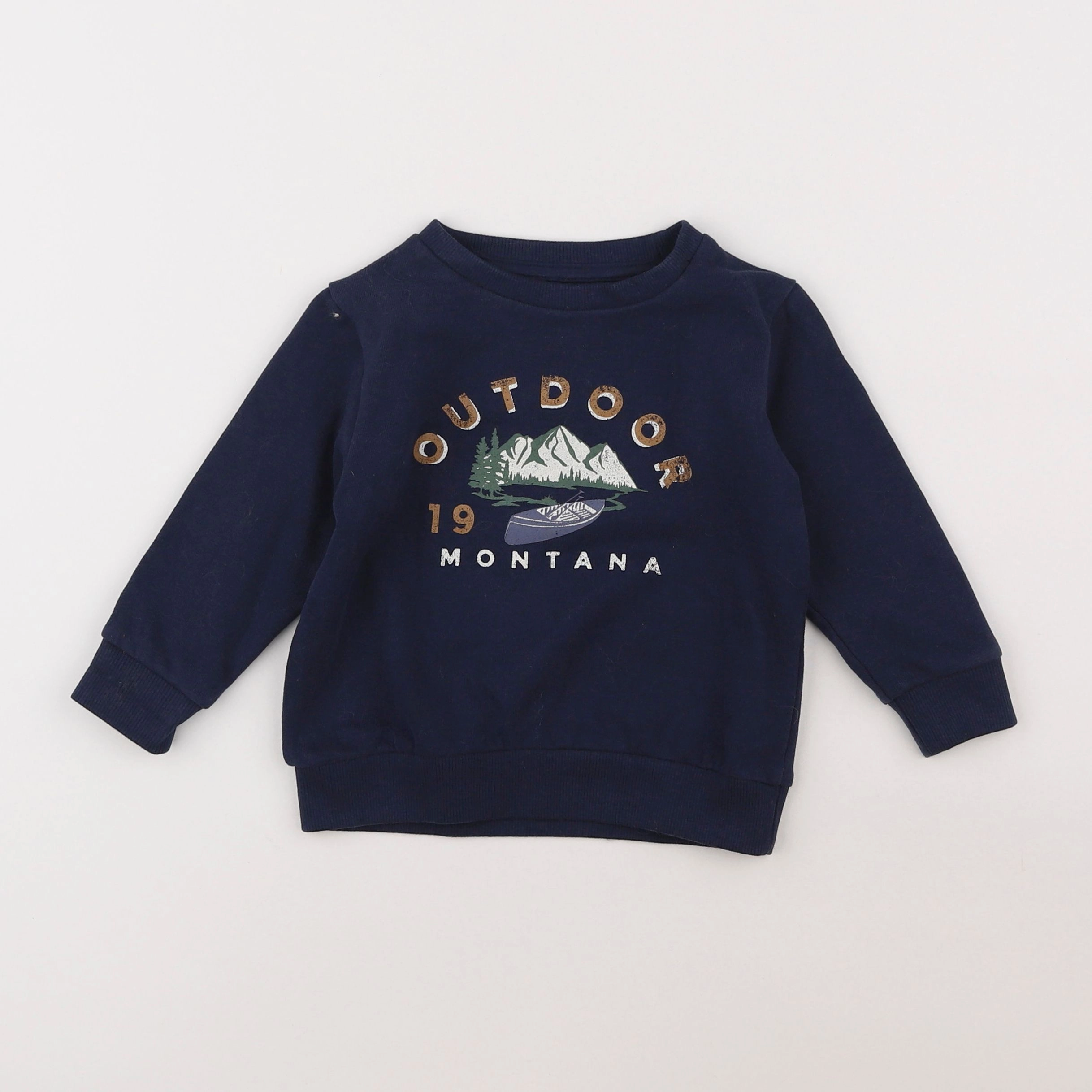 Vertbaudet - sweat bleu - 2 ans