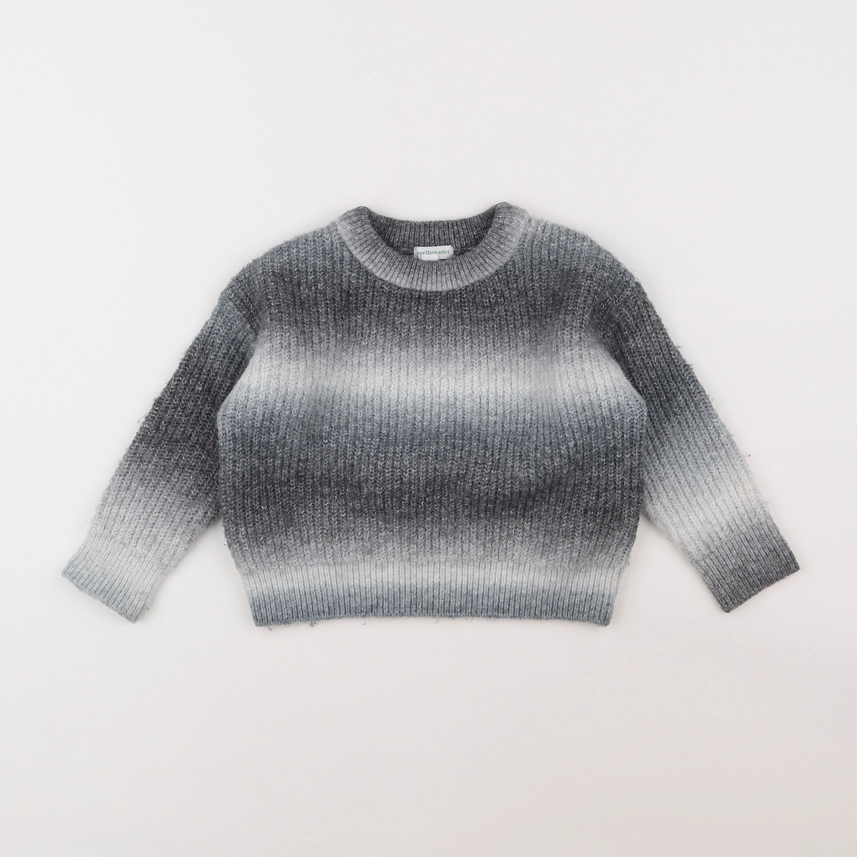 Vertbaudet - pull gris - 2 ans