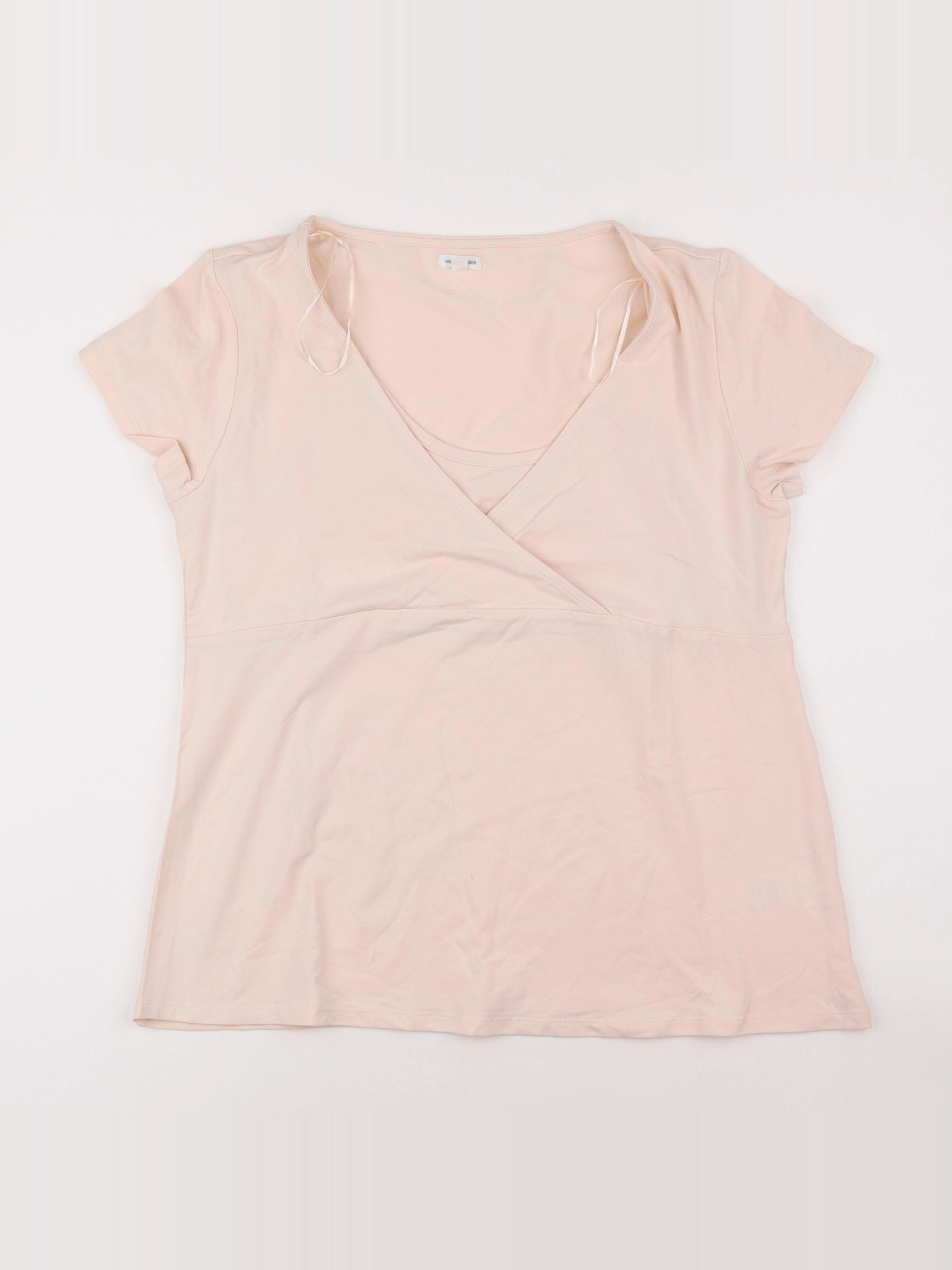 Vertbaudet - tee-shirt allaitement, grossesse beige - 46 à 48