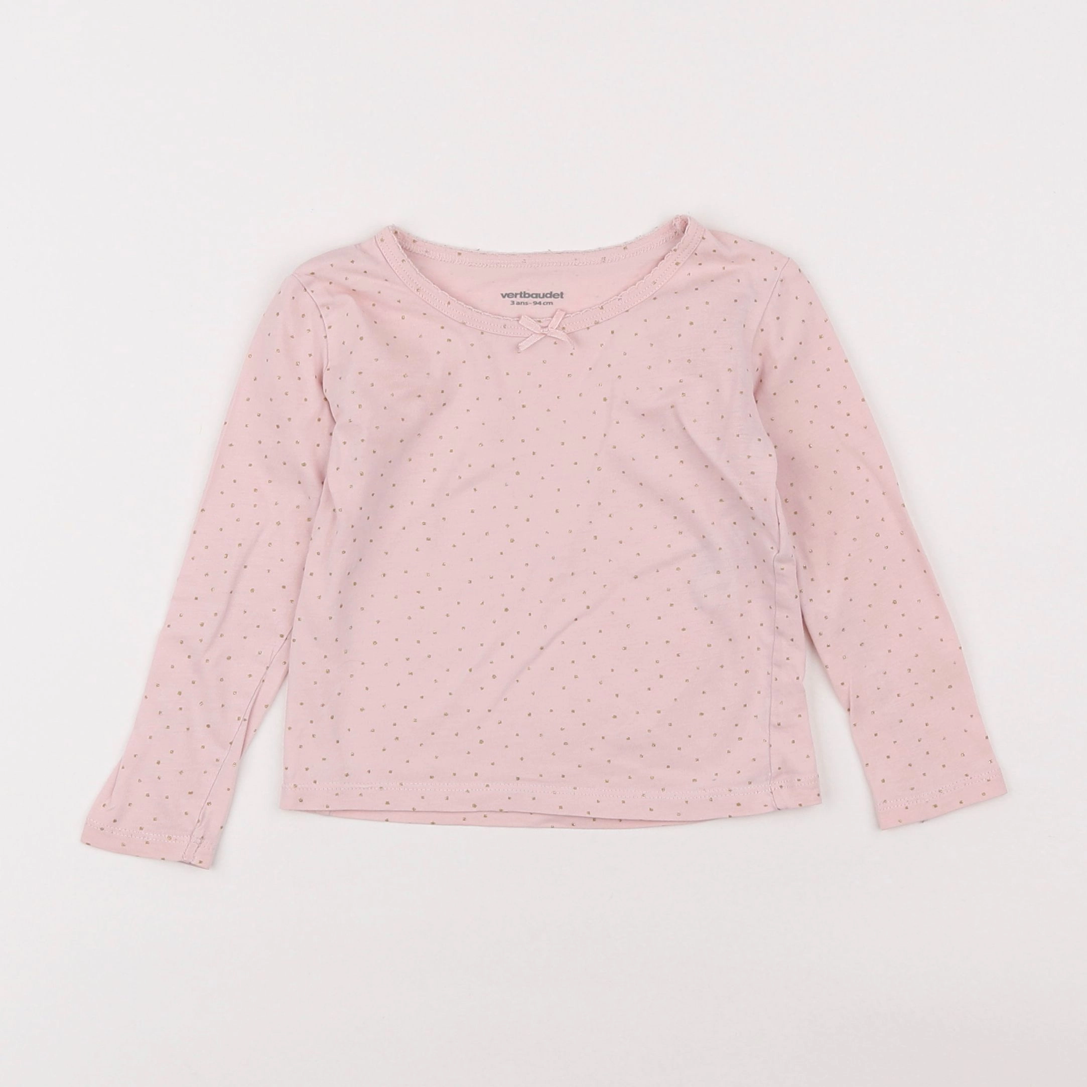 Vertbaudet - maillot de corps rose - 3 ans