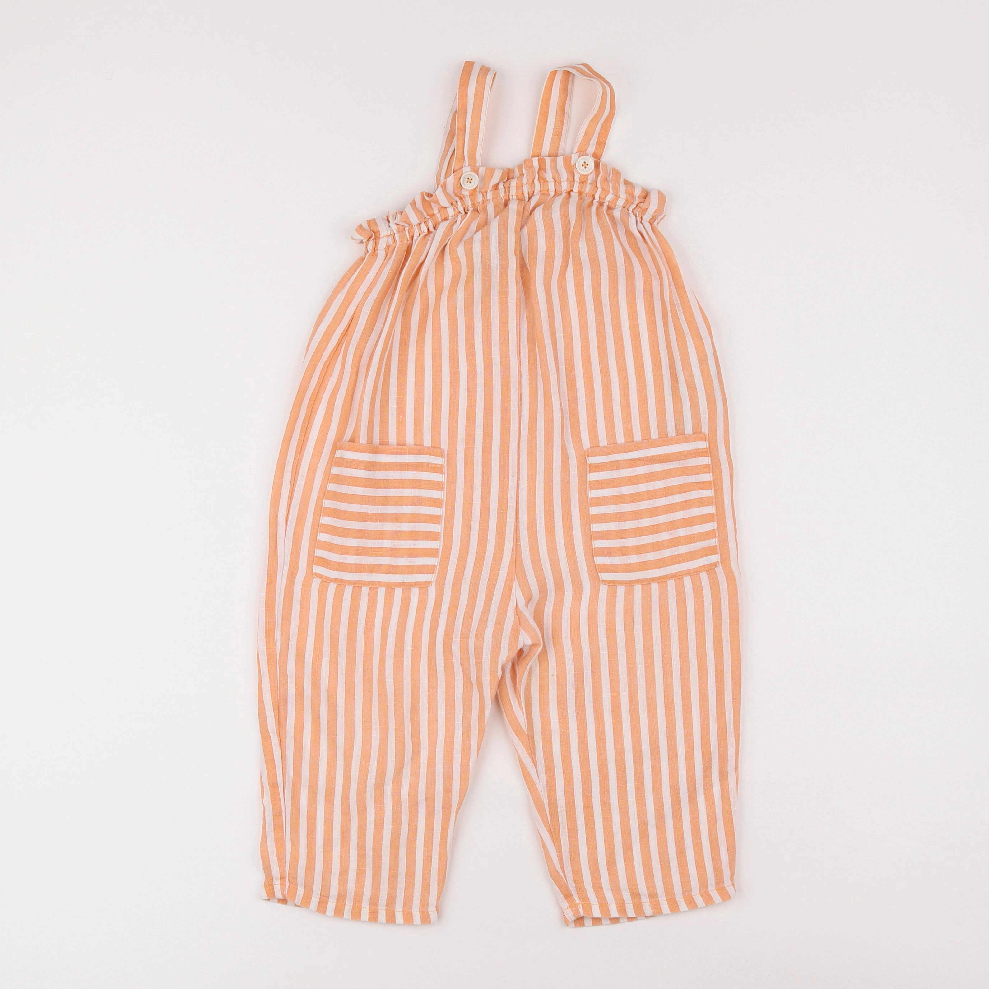 Zara - salopette orange - 18 mois à 2 ans