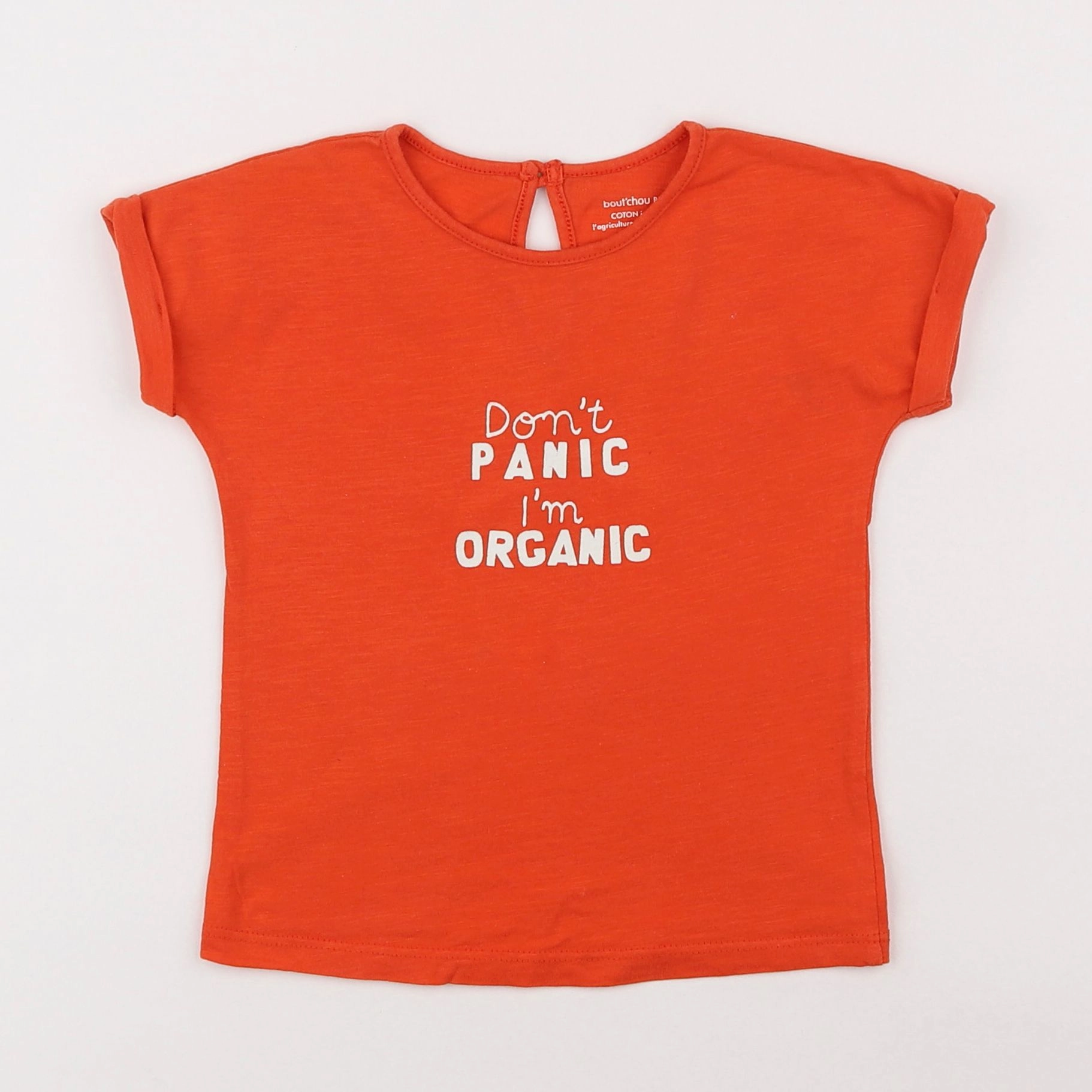 Boutchou - tee-shirt orange - 2 ans