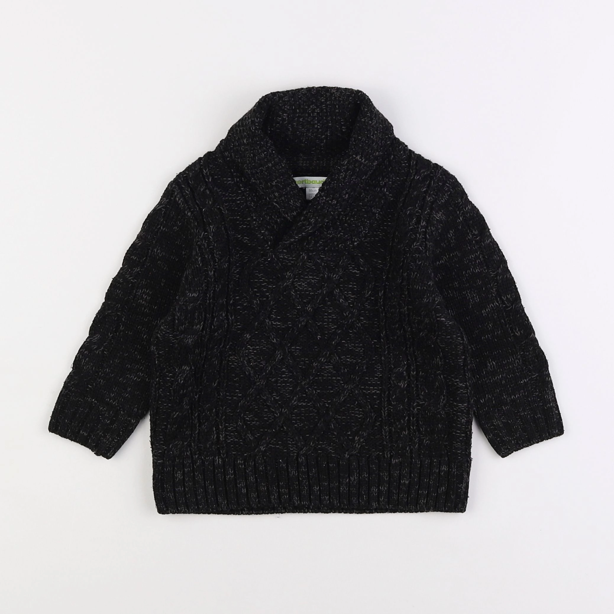 Vertbaudet - pull noir - 2 ans