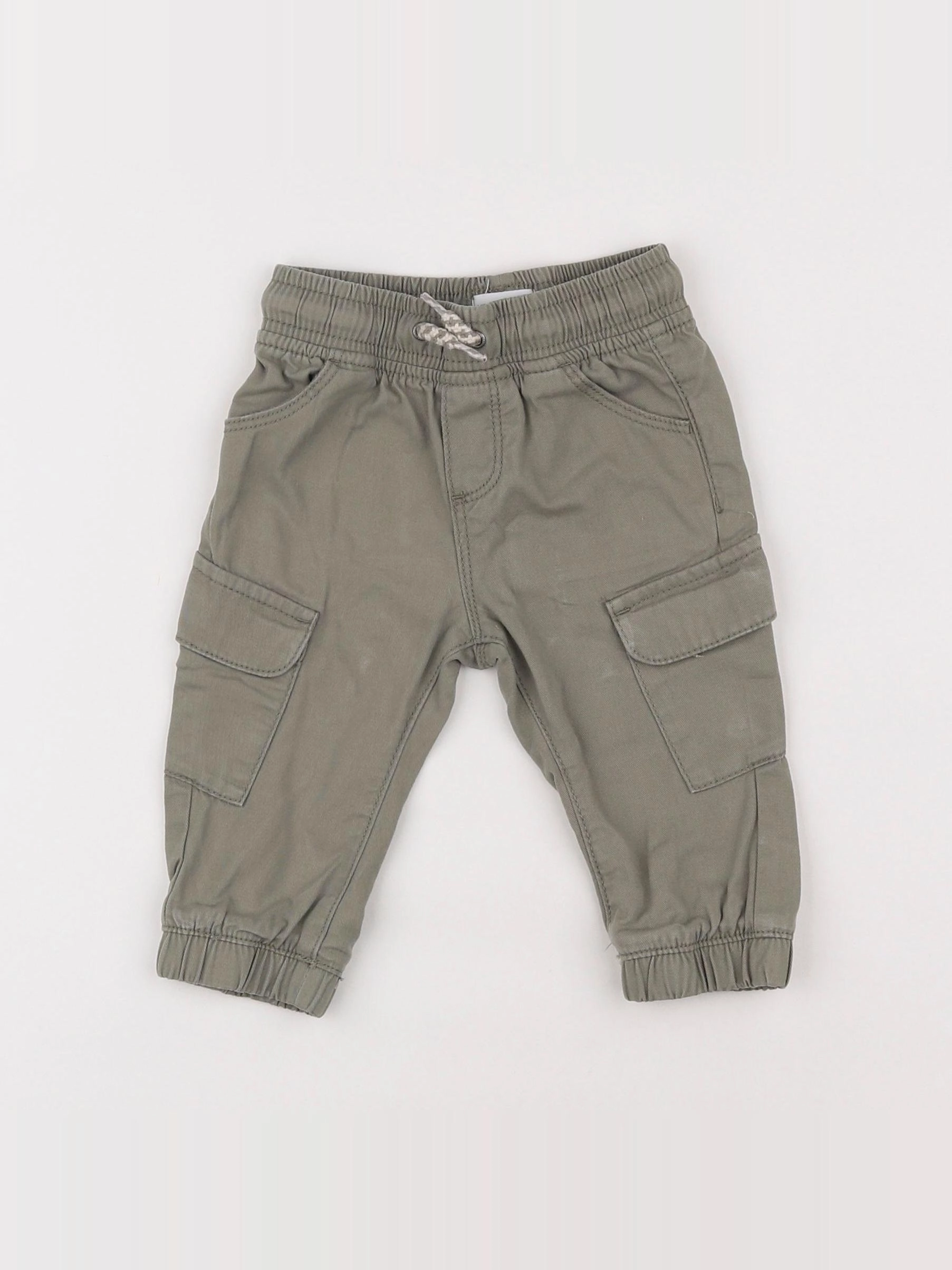 Vertbaudet - pantalon vert - 9 mois