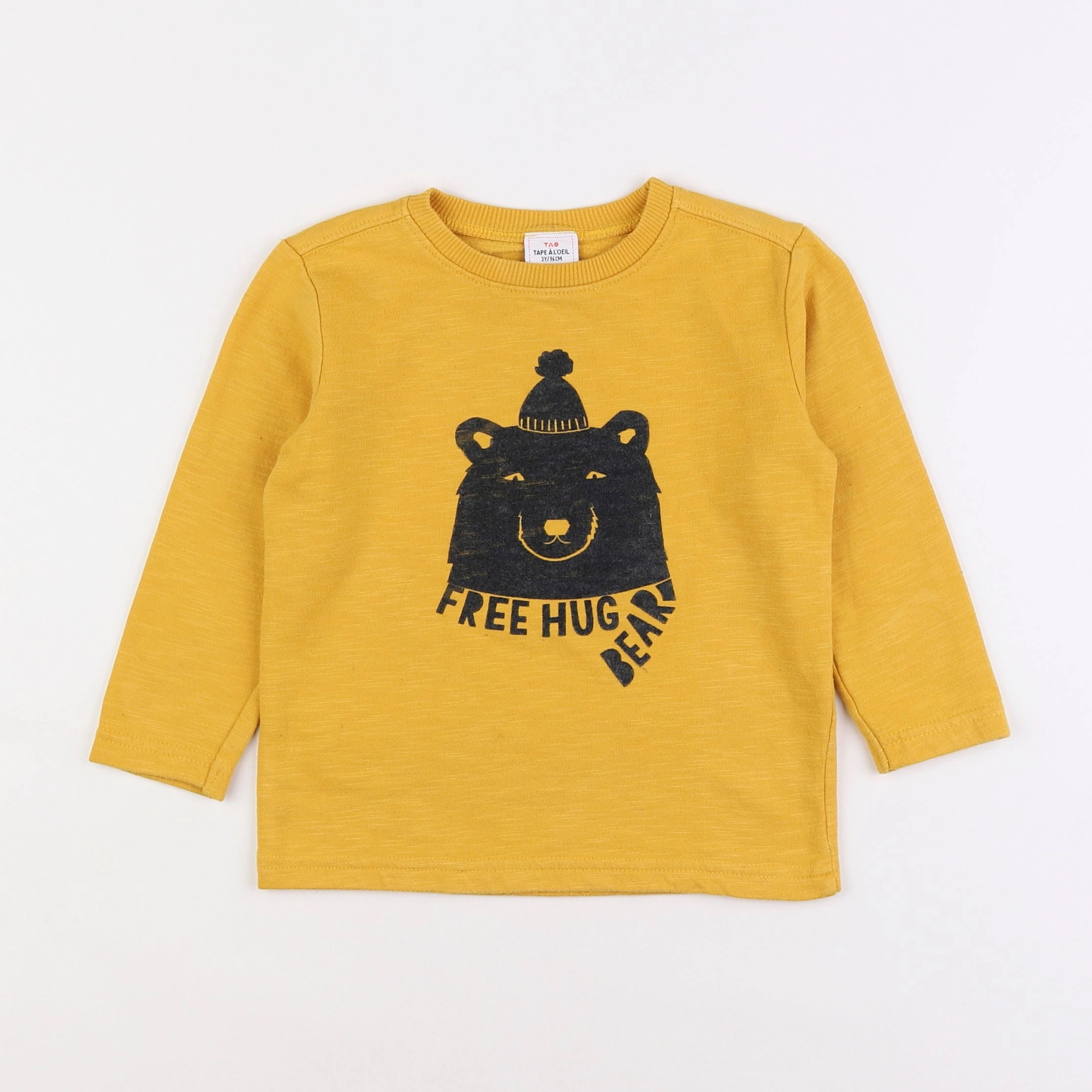 Tape à l'oeil - sweat jaune - 3 ans