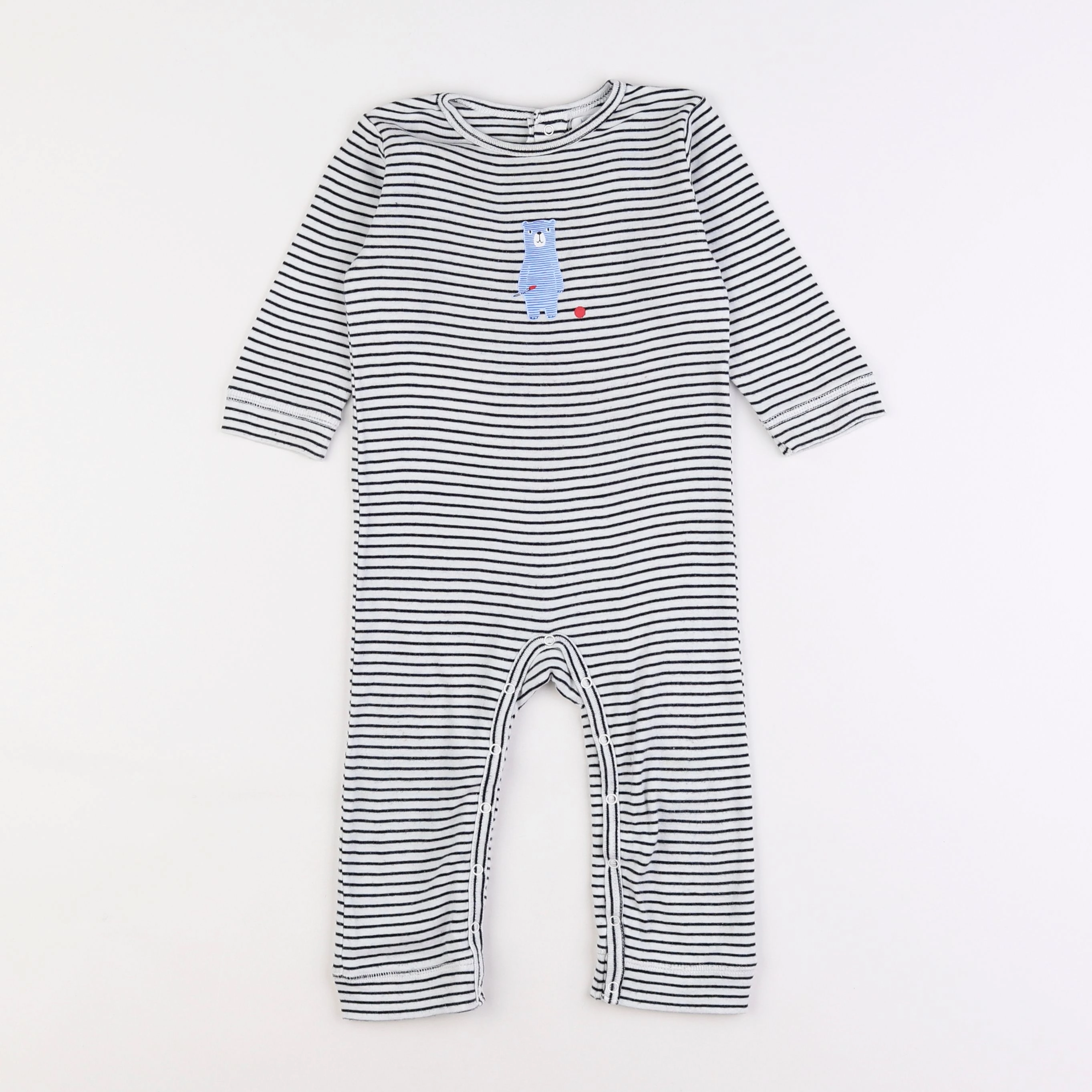 Boutchou - pyjama coton blanc - 18 mois