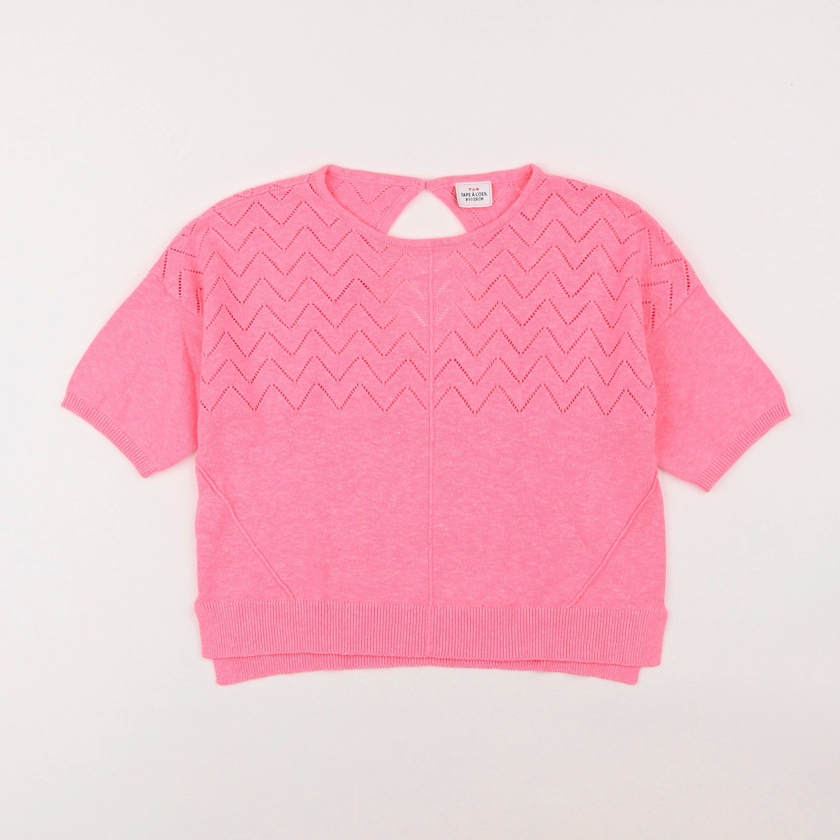 Tape à l'oeil - pull rose - 8 ans