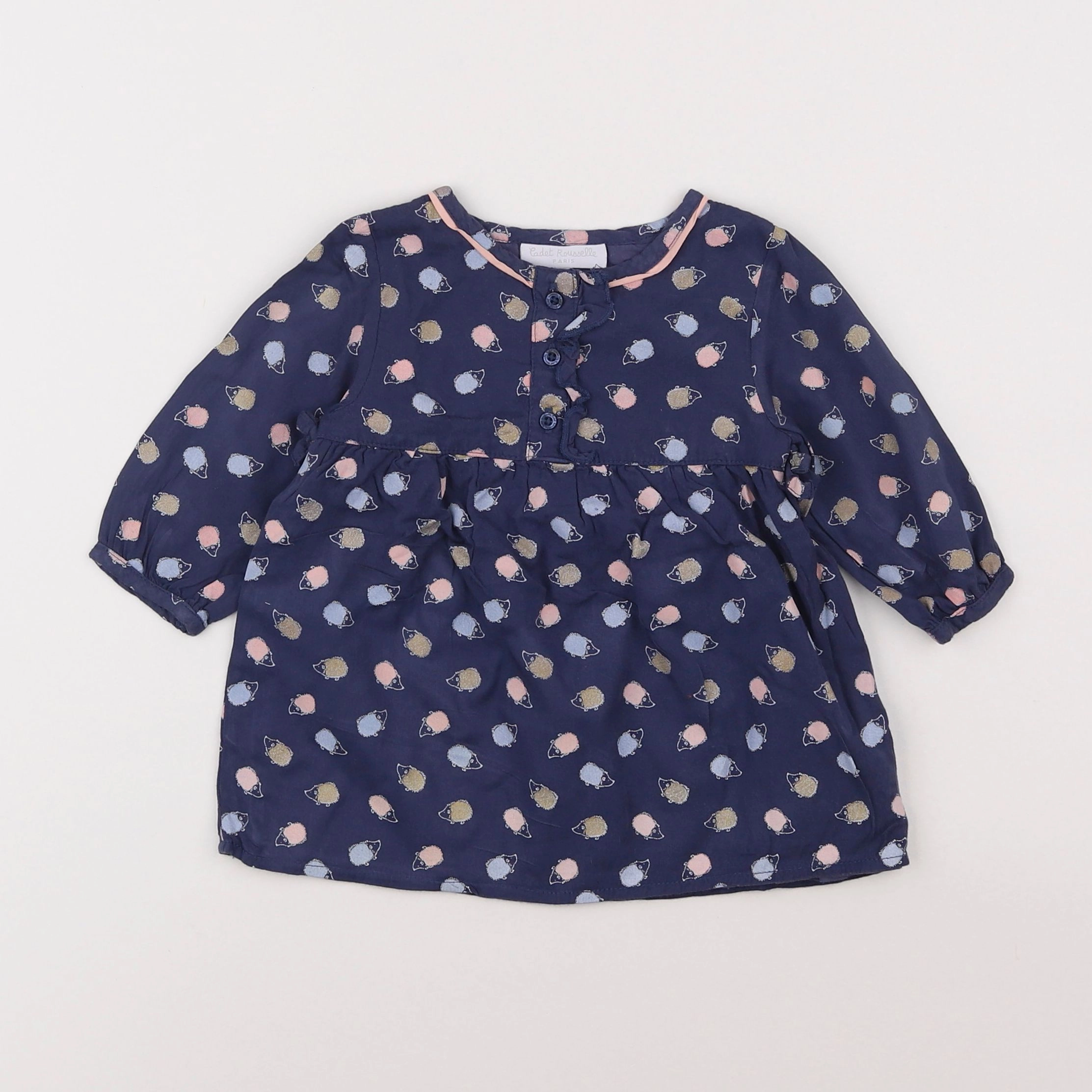 Cadet Rousselle - robe bleu - 6 mois