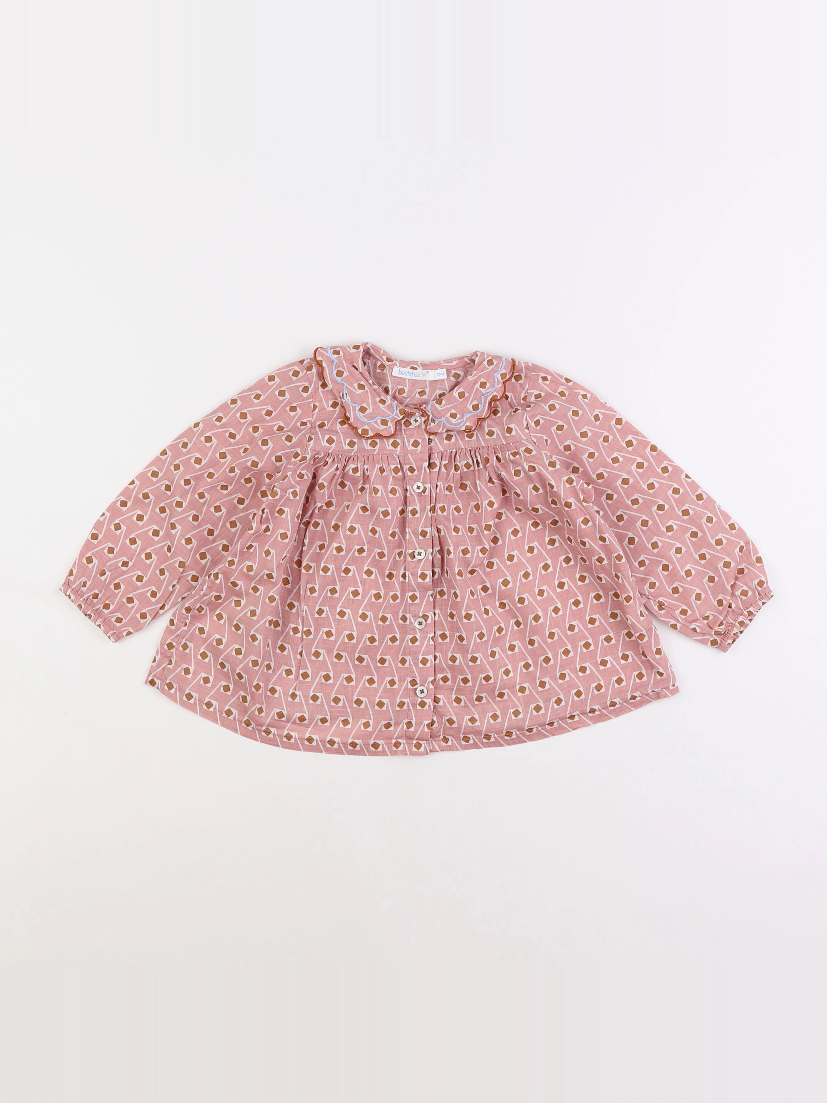 Boutchou - blouse rose - 18 mois