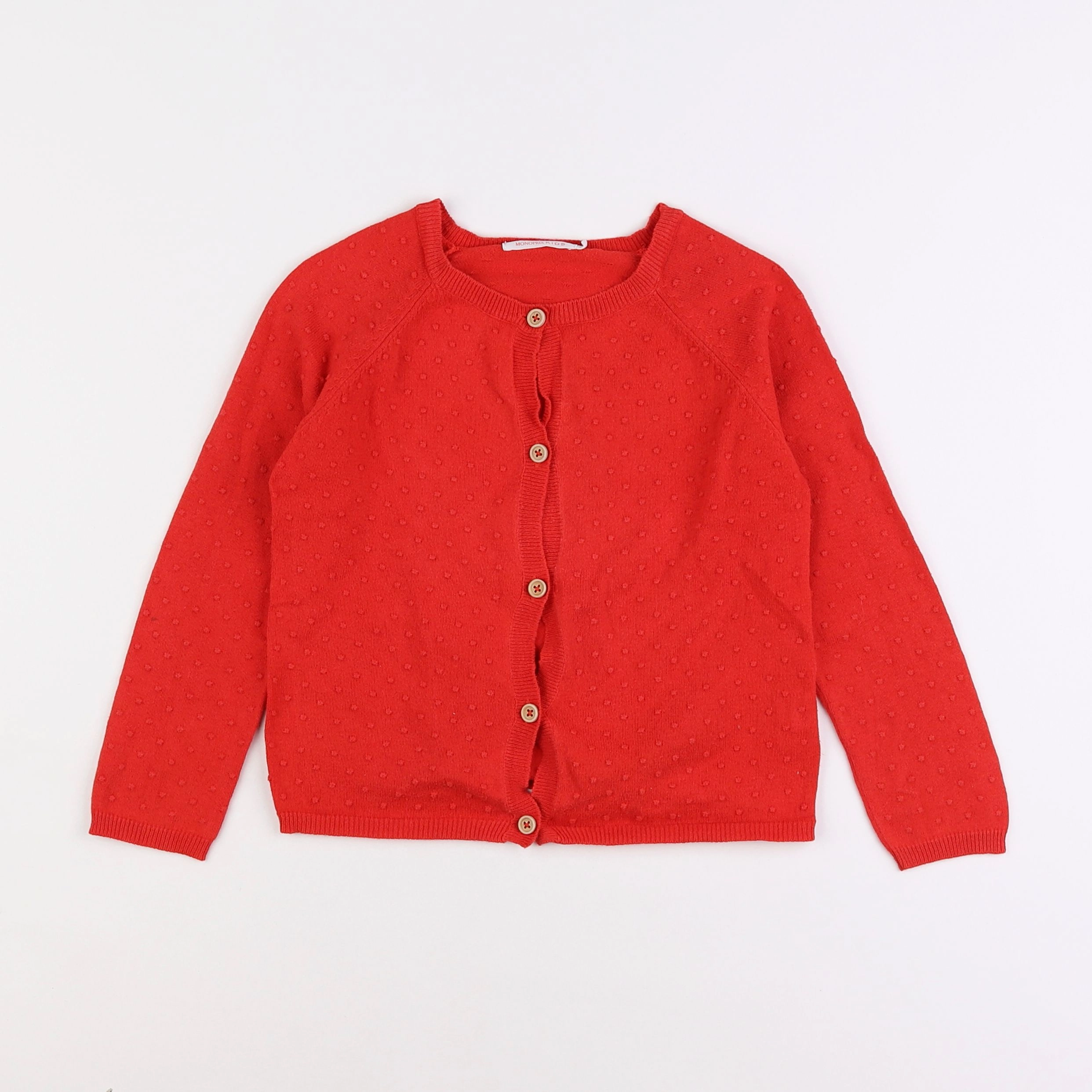 Monoprix - gilet rouge - 6 ans