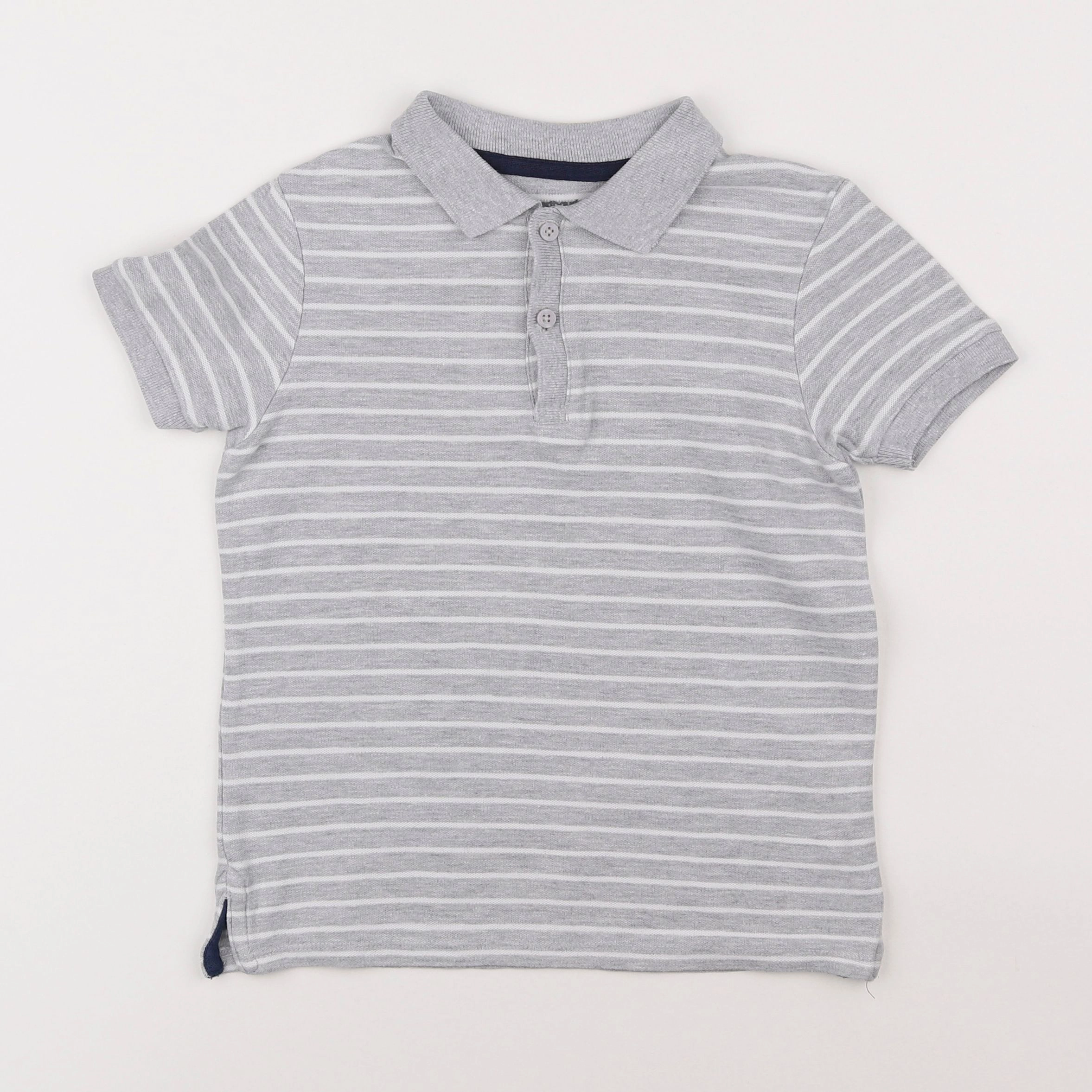 Vertbaudet - polo gris - 6 ans