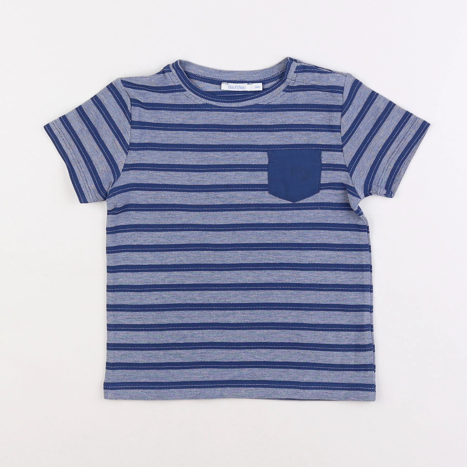 Boutchou - tee-shirt bleu - 2 ans