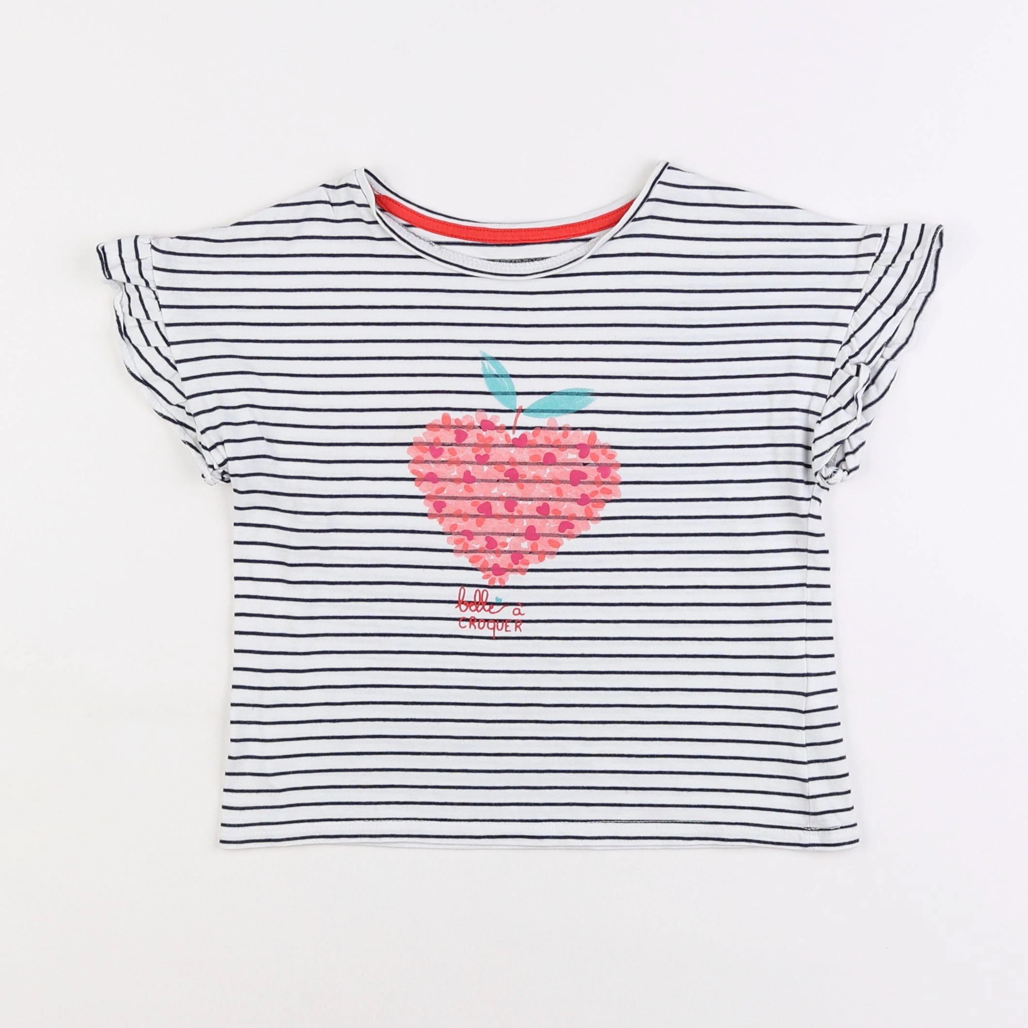 Vertbaudet - tee-shirt blanc - 6 ans