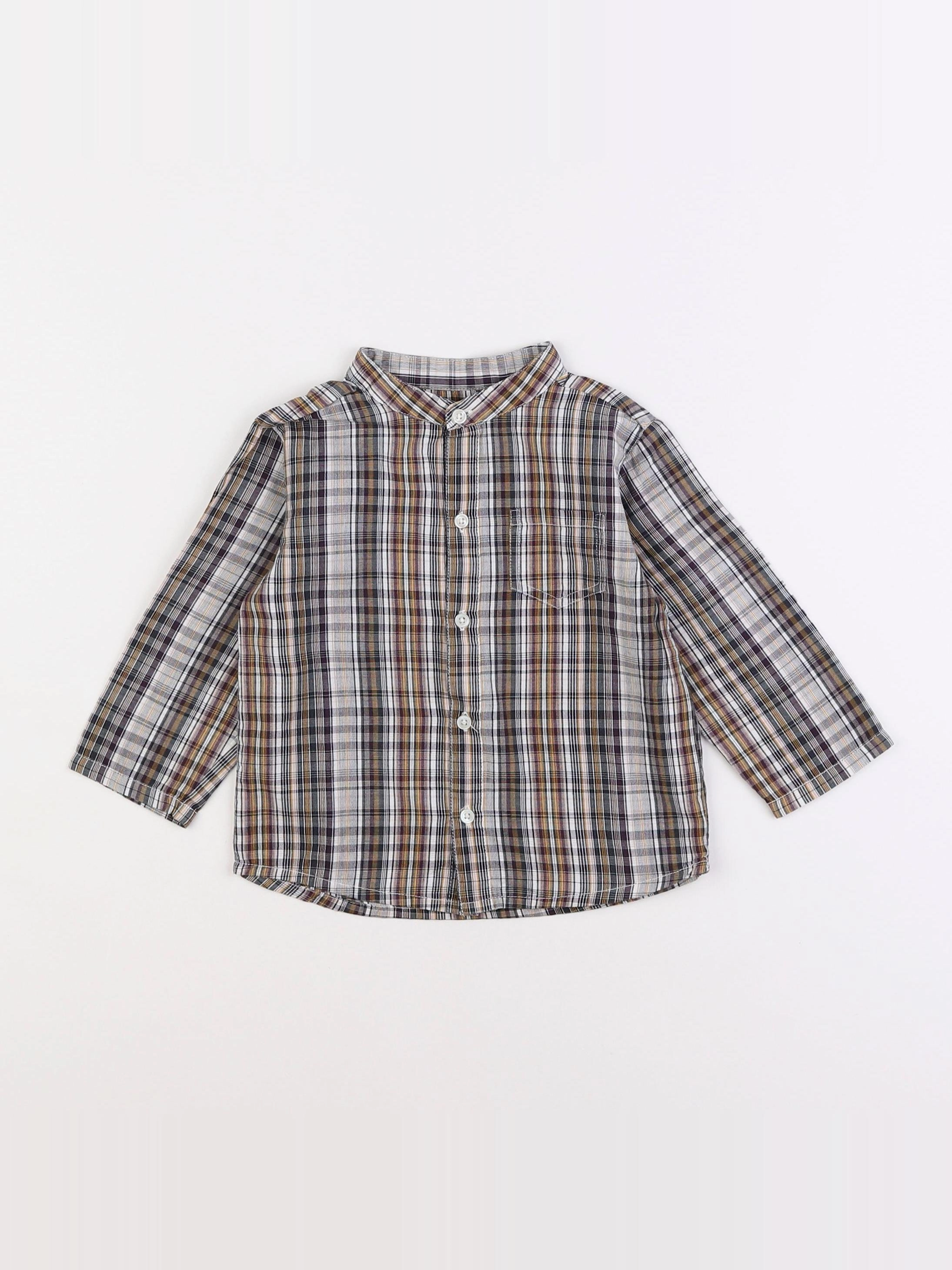 Boutchou - chemise marron - 18 mois