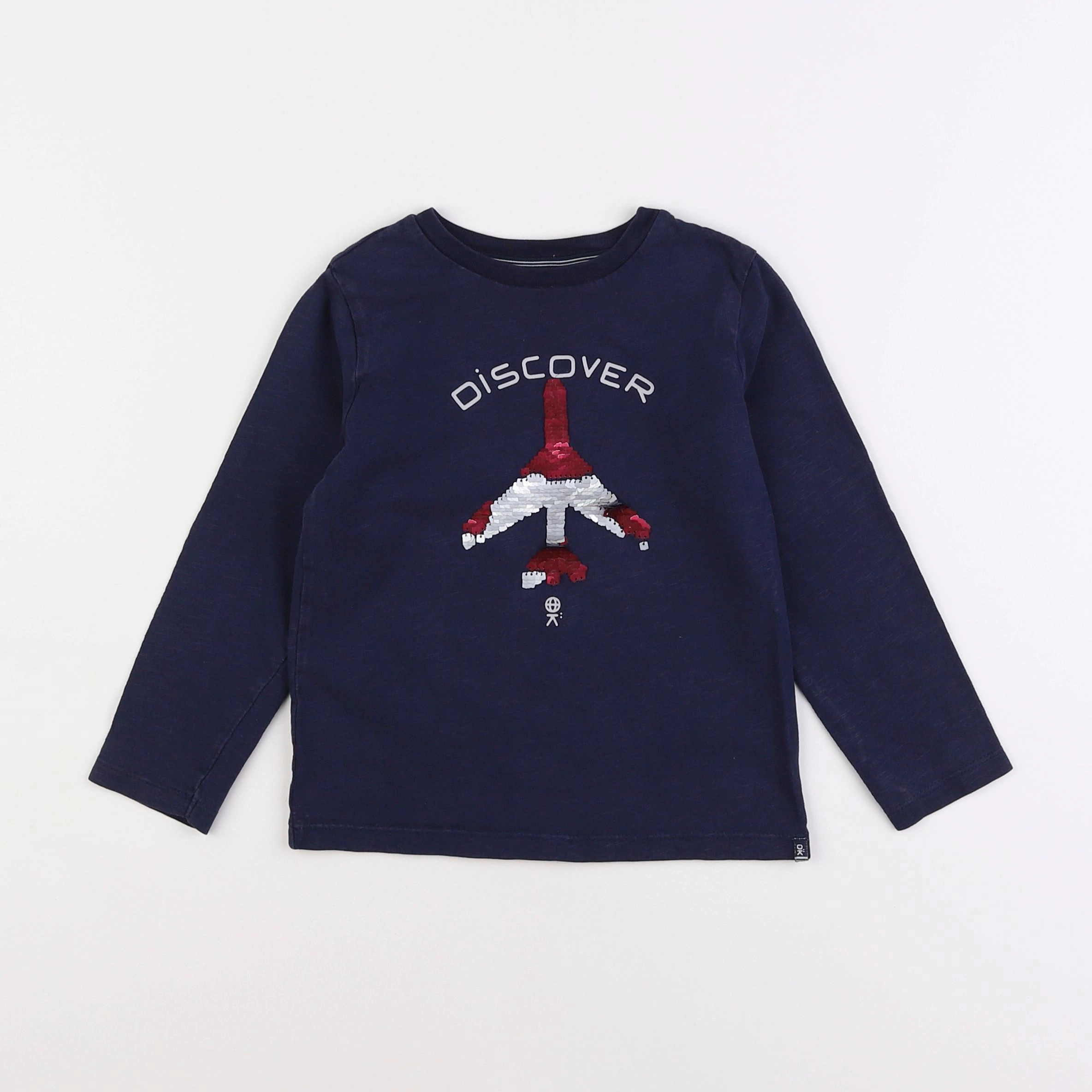 Okaidi - tee-shirt bleu - 4 ans