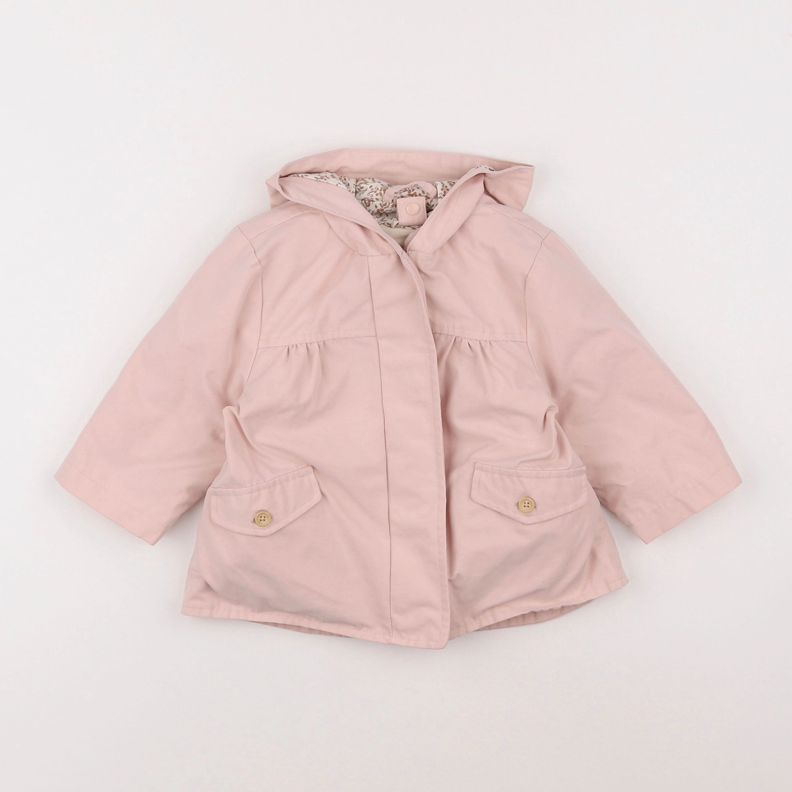 Vertbaudet - imperméable rose - 12 mois