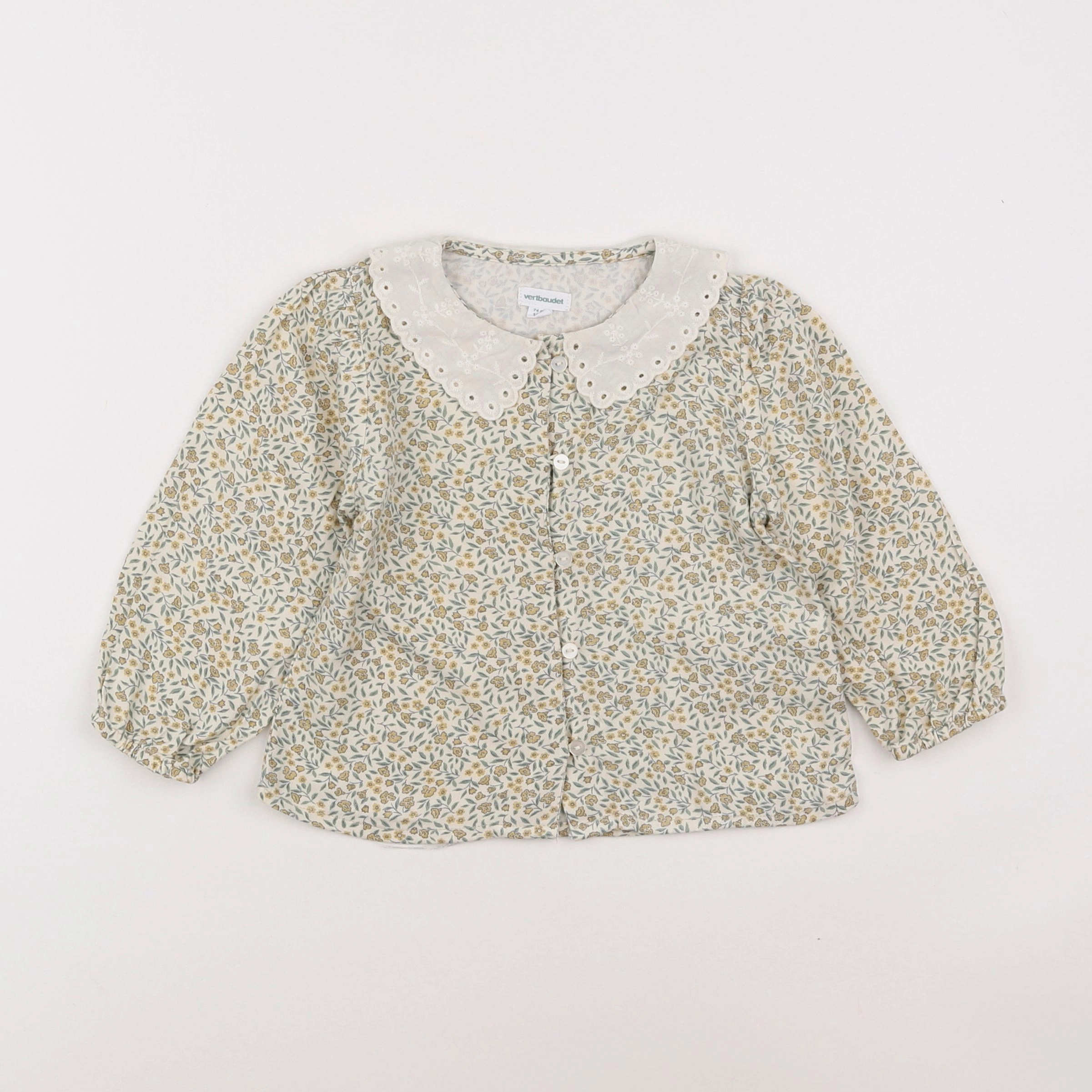 Vertbaudet - chemise multicolore - 12 mois