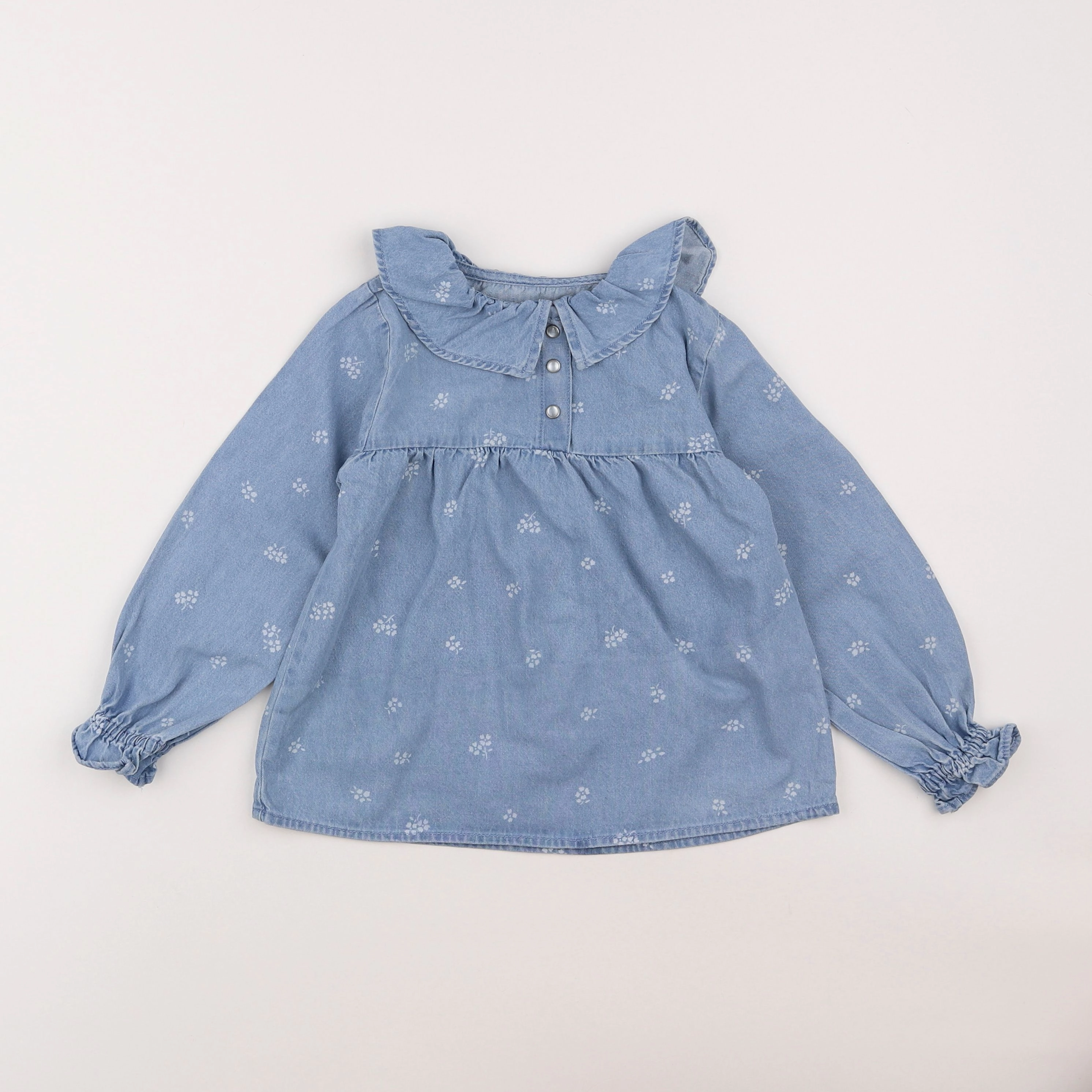 Vertbaudet - blouse bleu - 5 ans