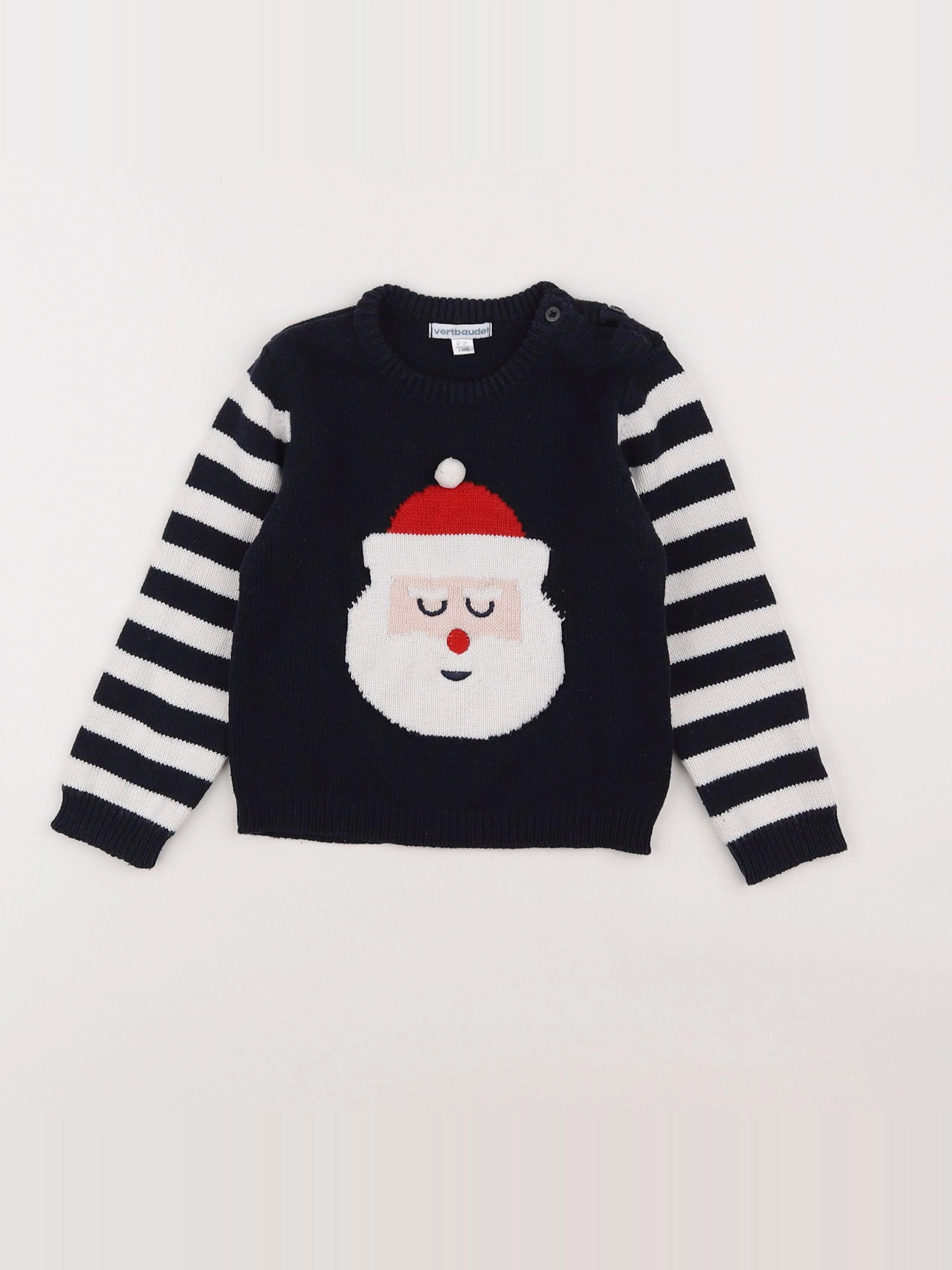 Vertbaudet - pull bleu - 3 ans