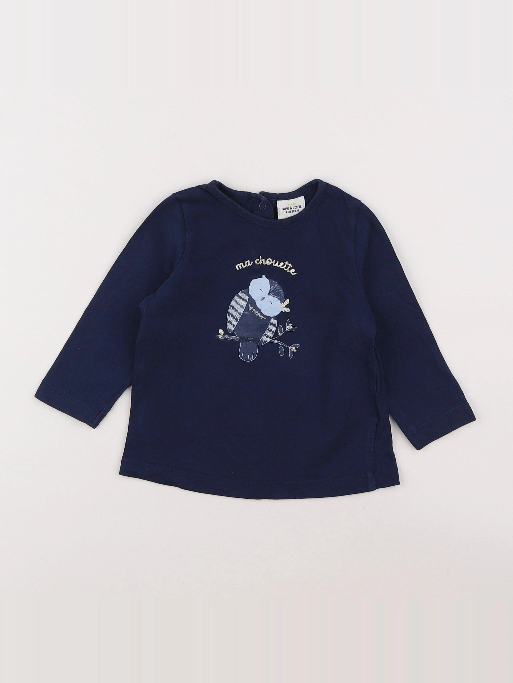 Tape à l'oeil - tee-shirt bleu - 18 mois
