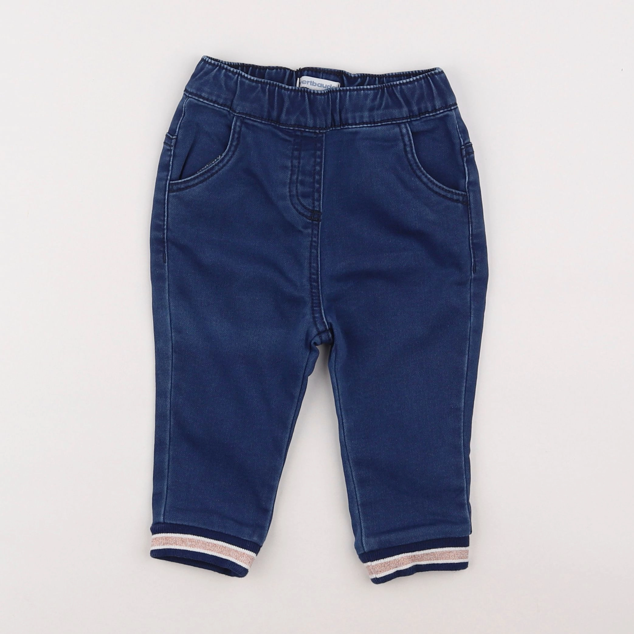 Vertbaudet - pantalon bleu - 18 mois