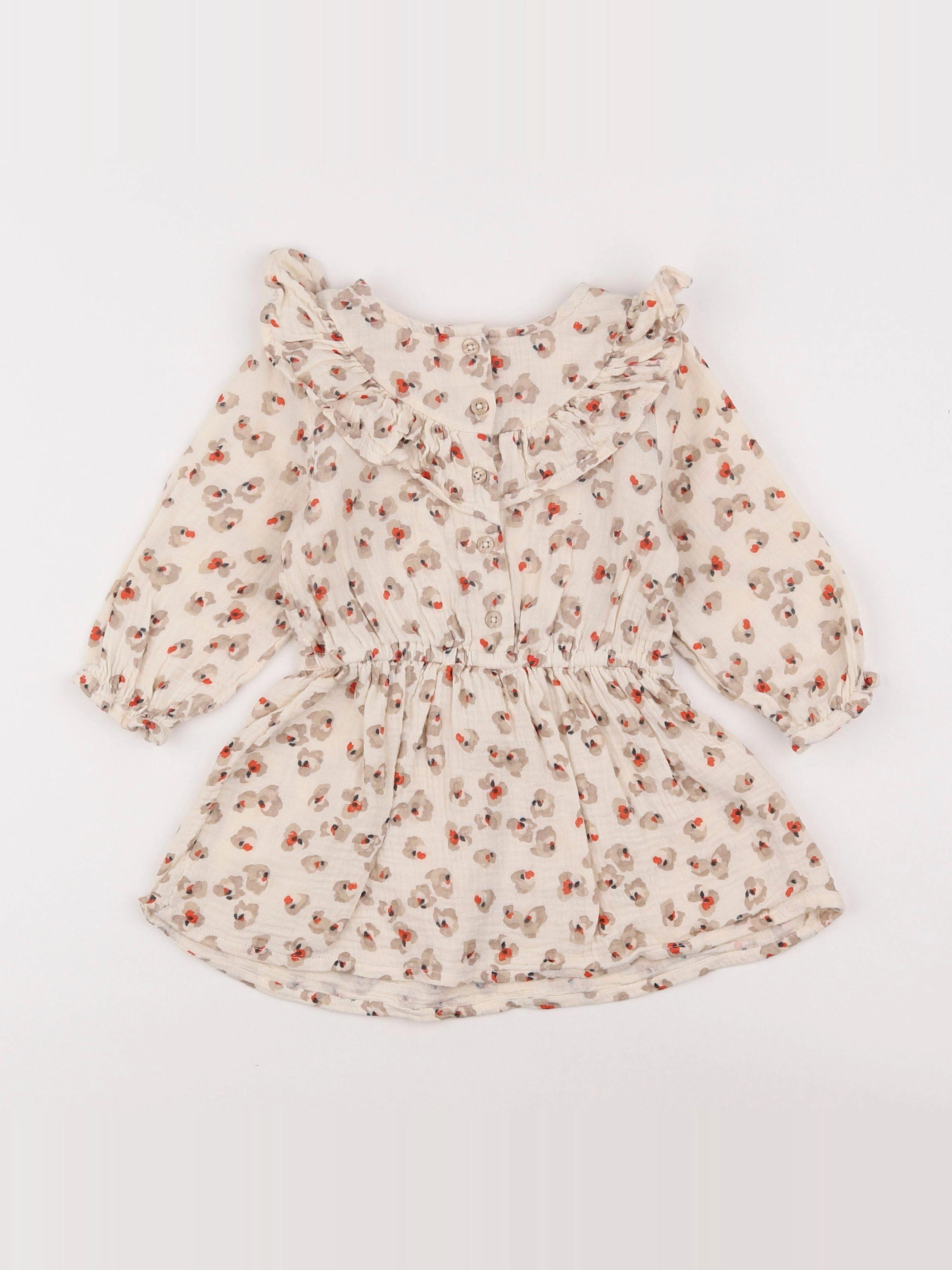 Tape à l'oeil - robe beige - 18 mois