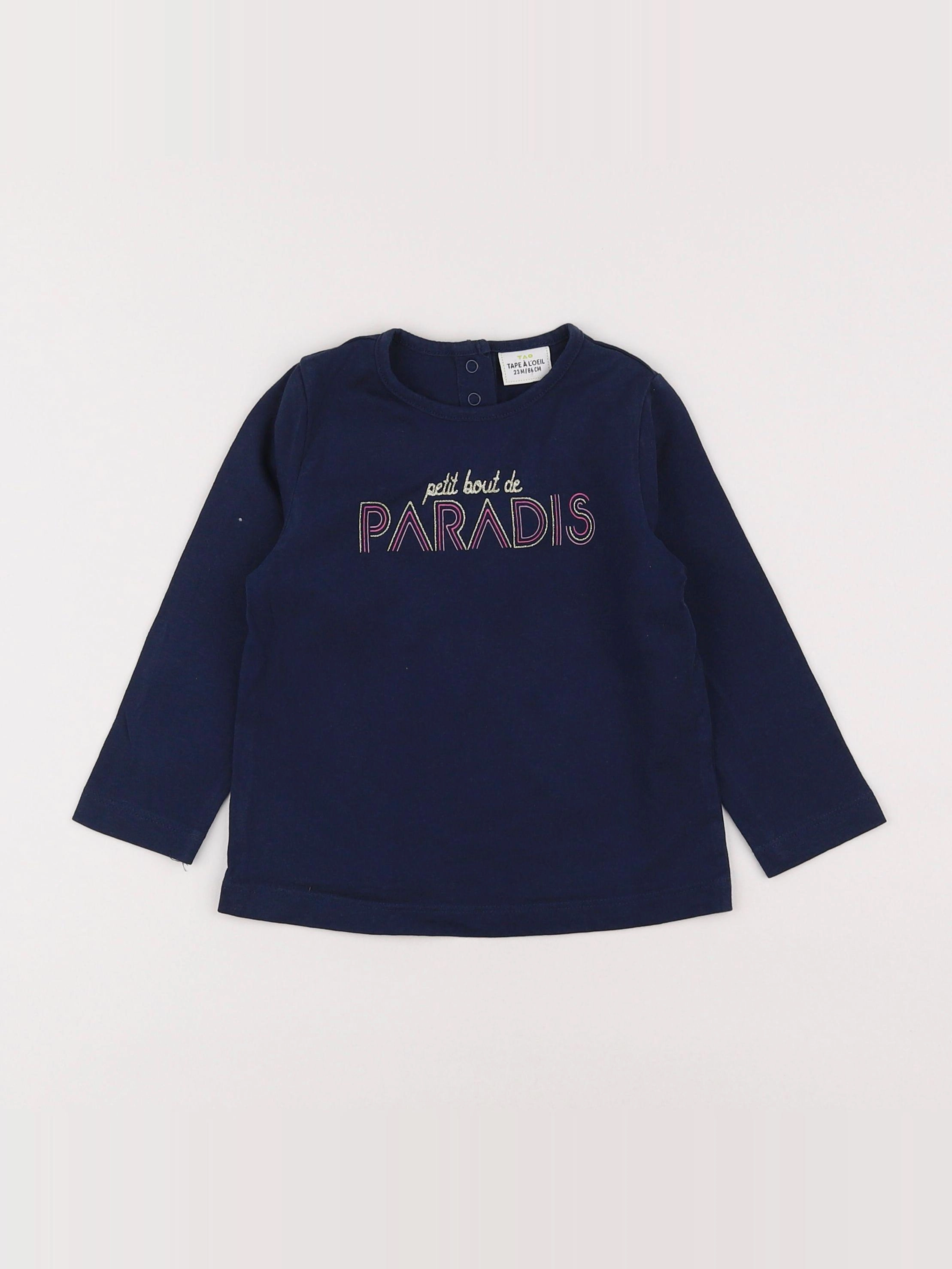 Tape à l'oeil - tee-shirt bleu - 2 ans