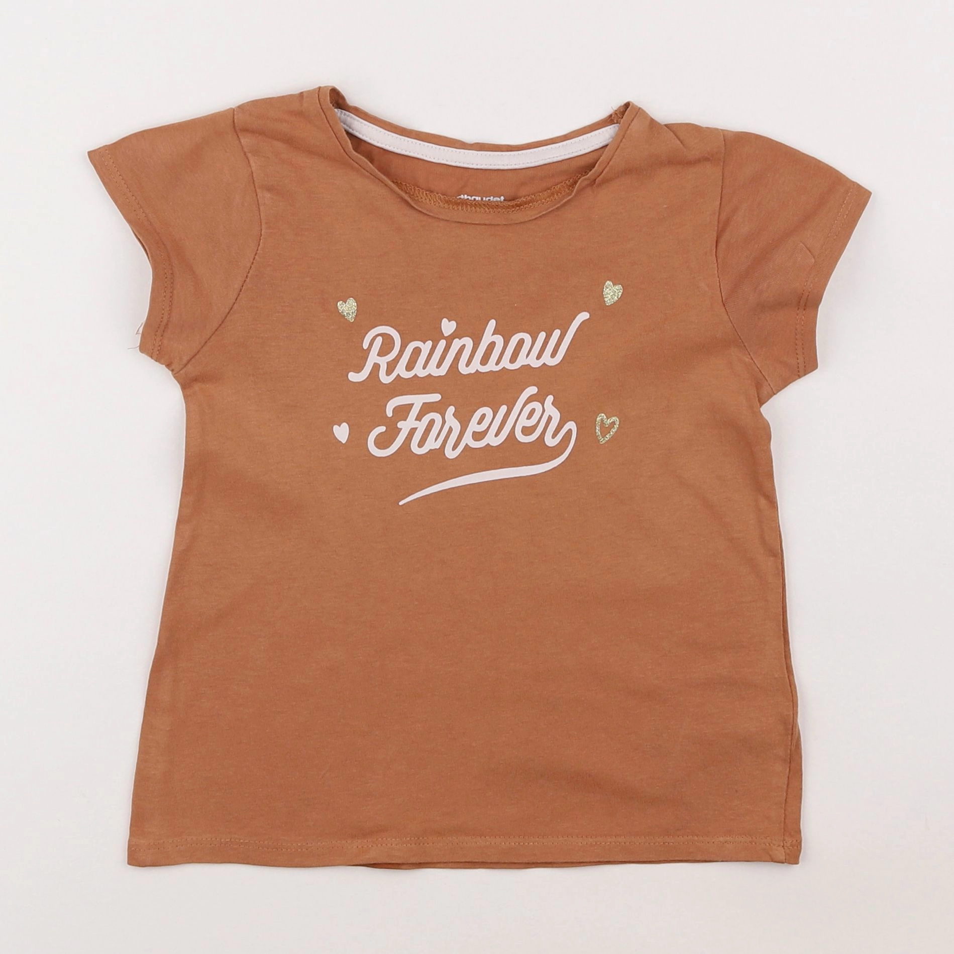 Vertbaudet - tee-shirt marron - 5 ans