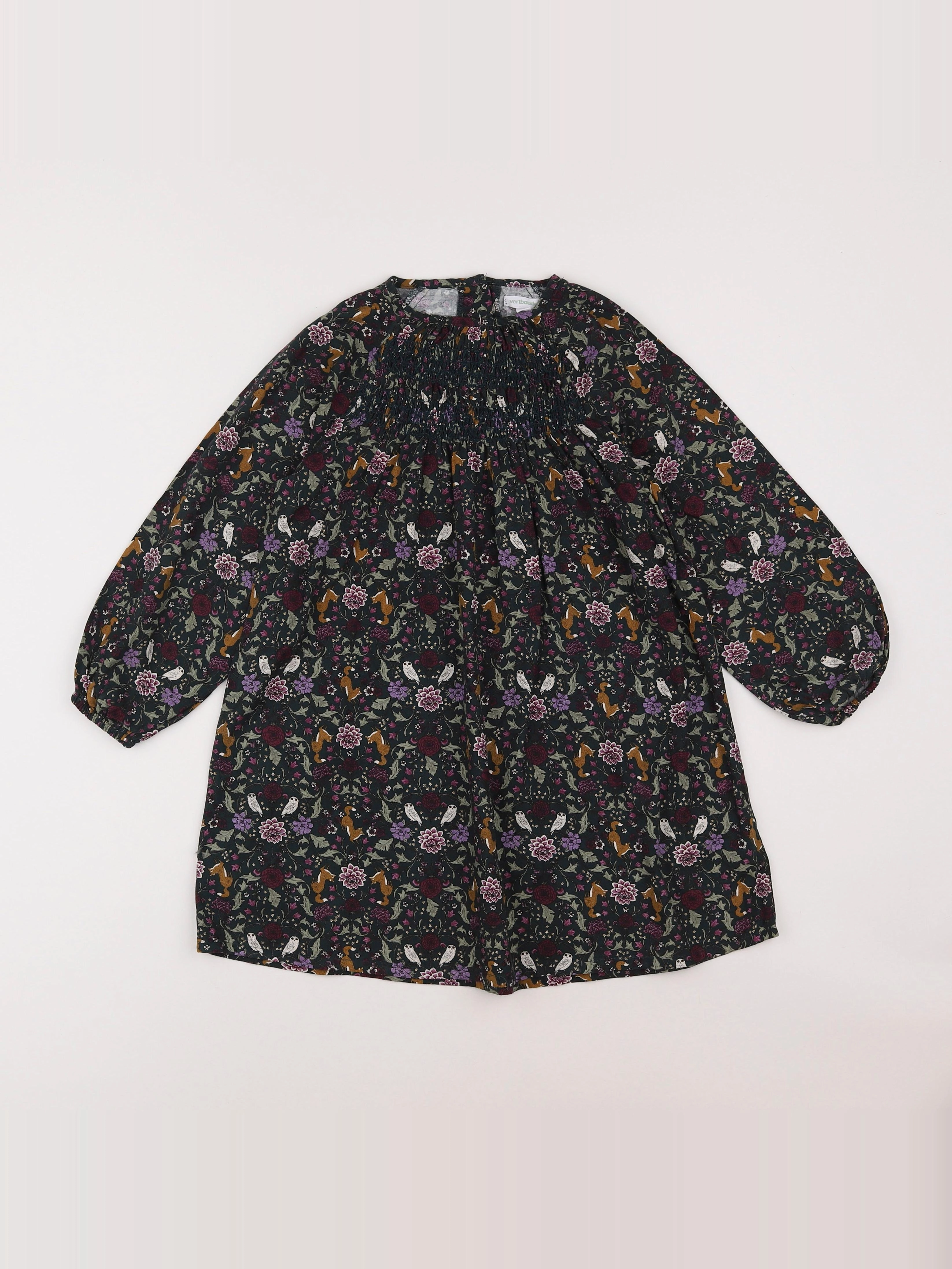 Vertbaudet - robe multicolore - 6 ans