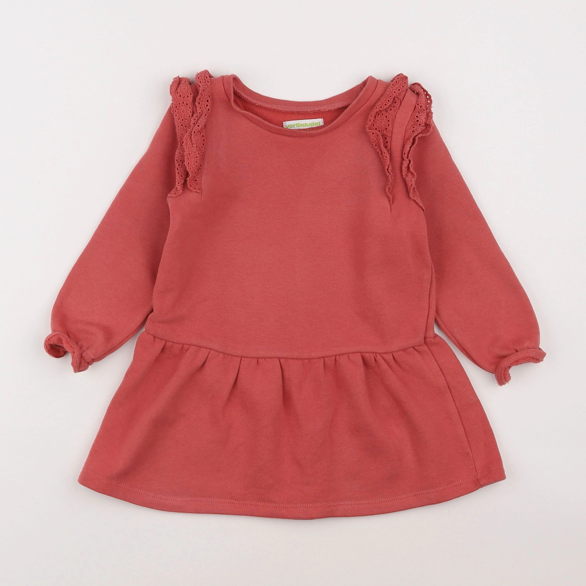 Vertbaudet - robe rouge - 2 ans