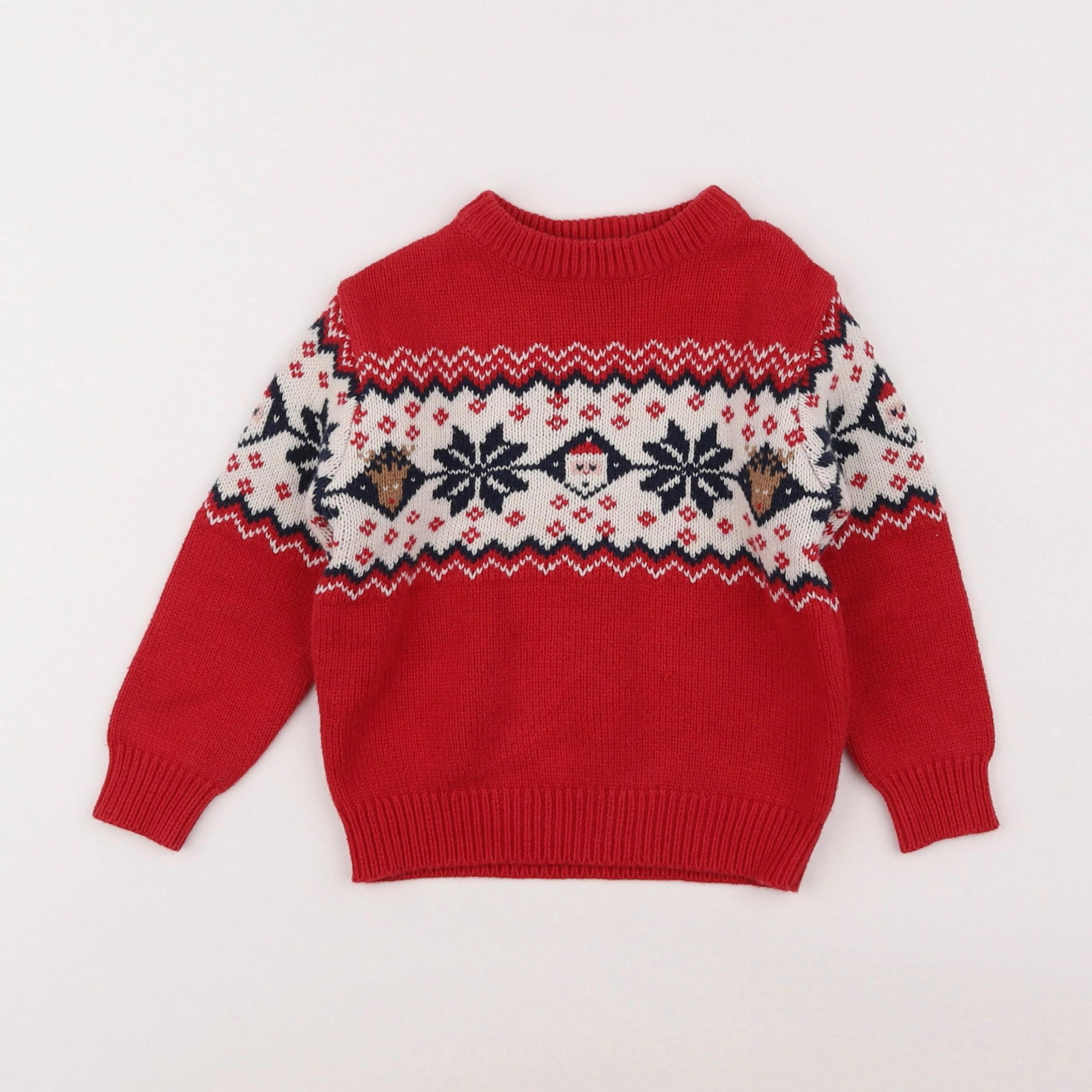 Vertbaudet - pull rouge - 3 ans