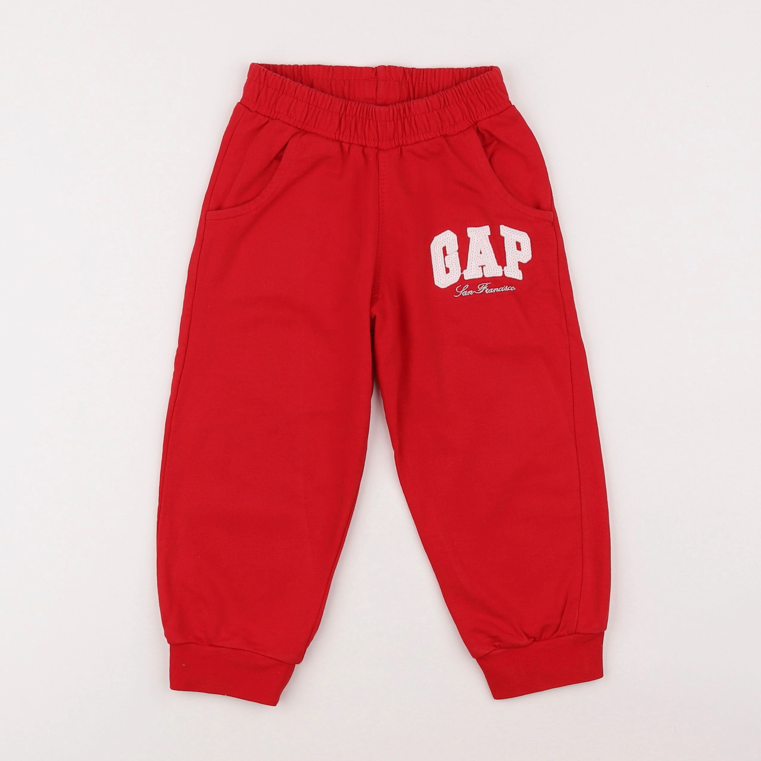 GAP - jogging rouge - 3/4 ans