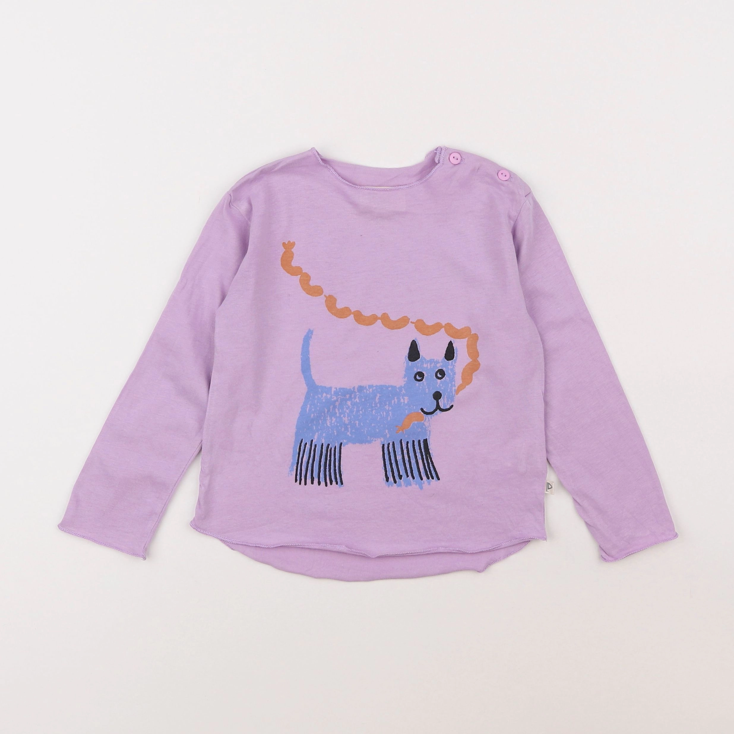 Arsène et les pipelettes - tee-shirt violet - 2 ans