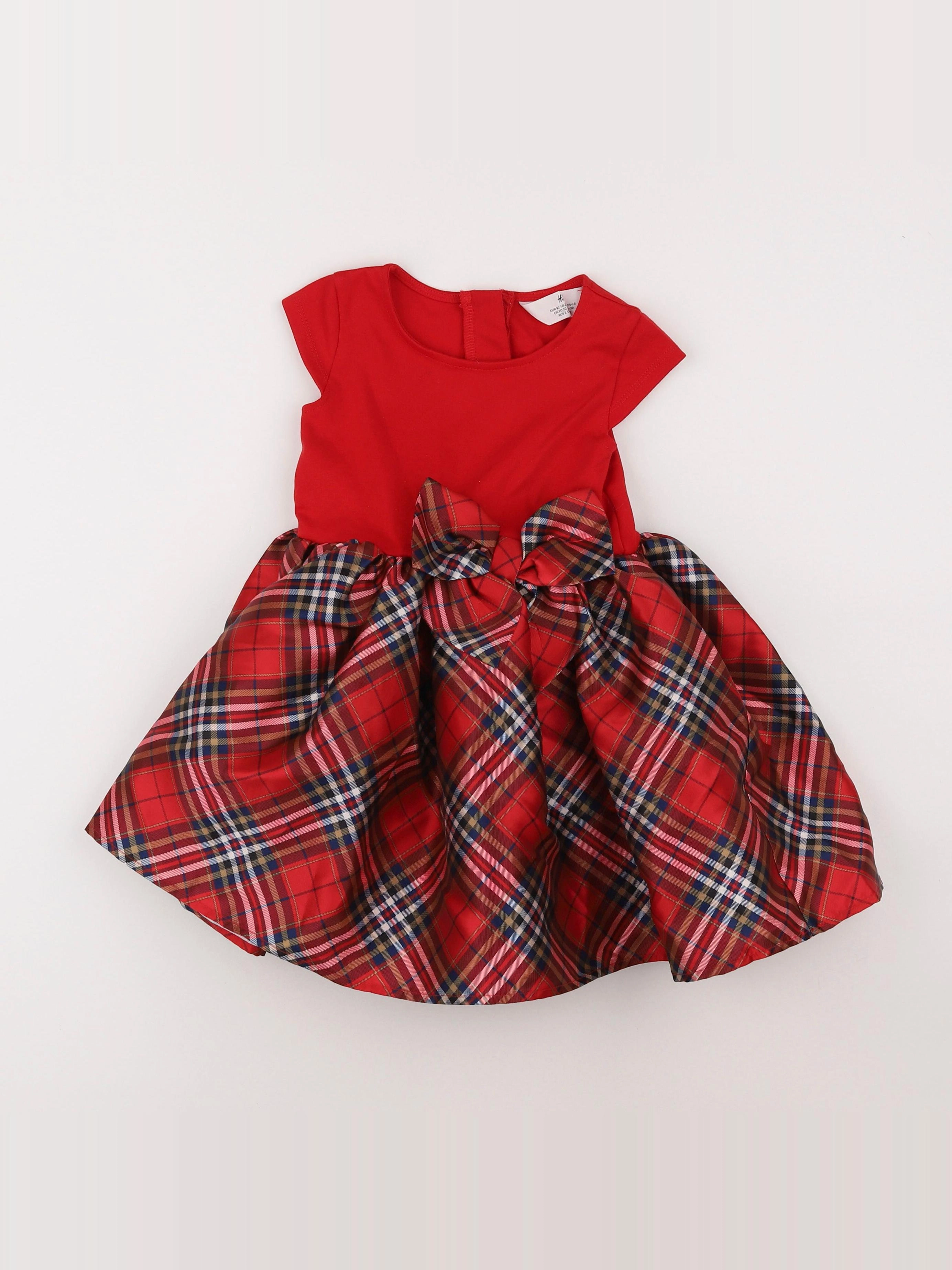 H&M - robe rouge - 18 mois à 2 ans