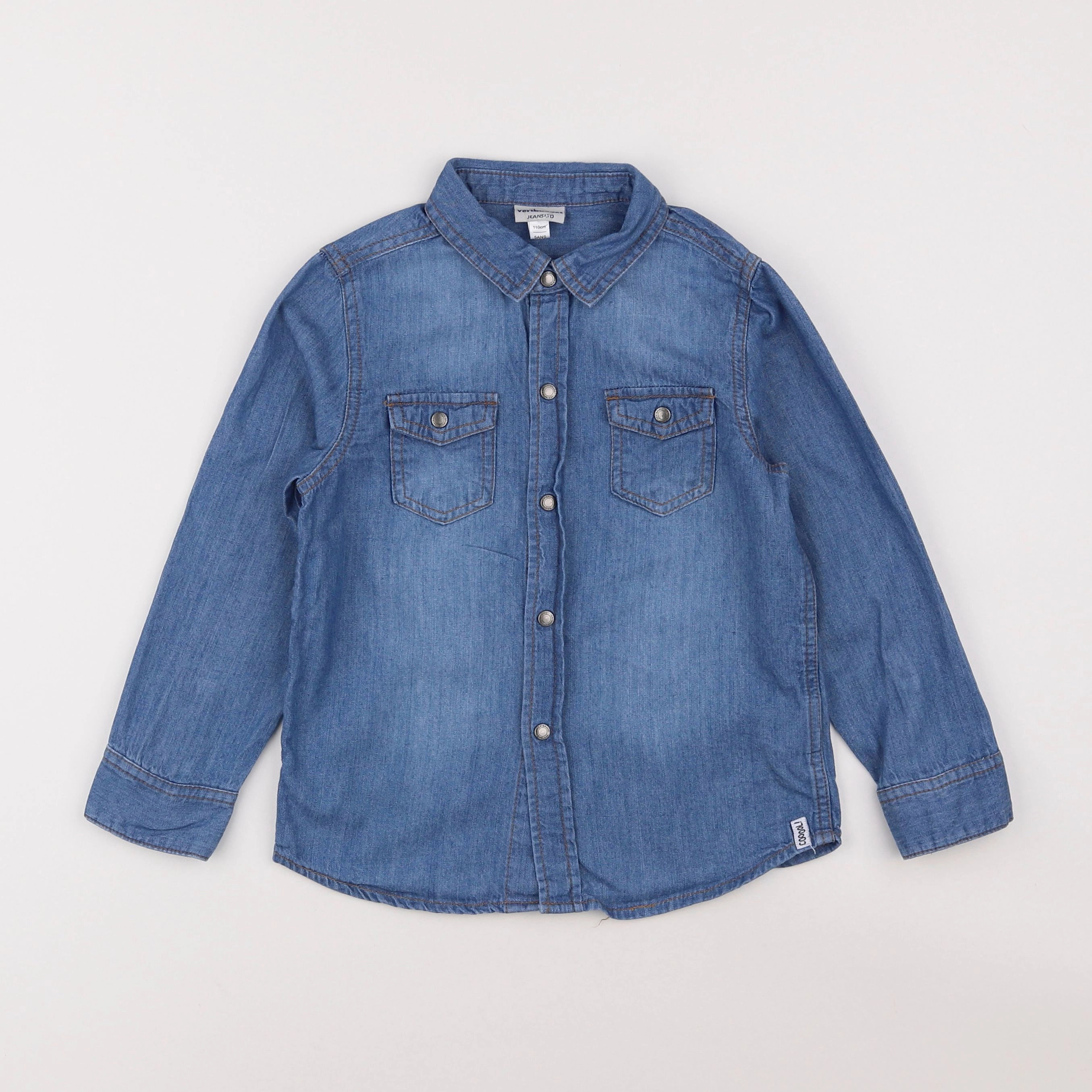 Vertbaudet - chemise bleu - 5 ans