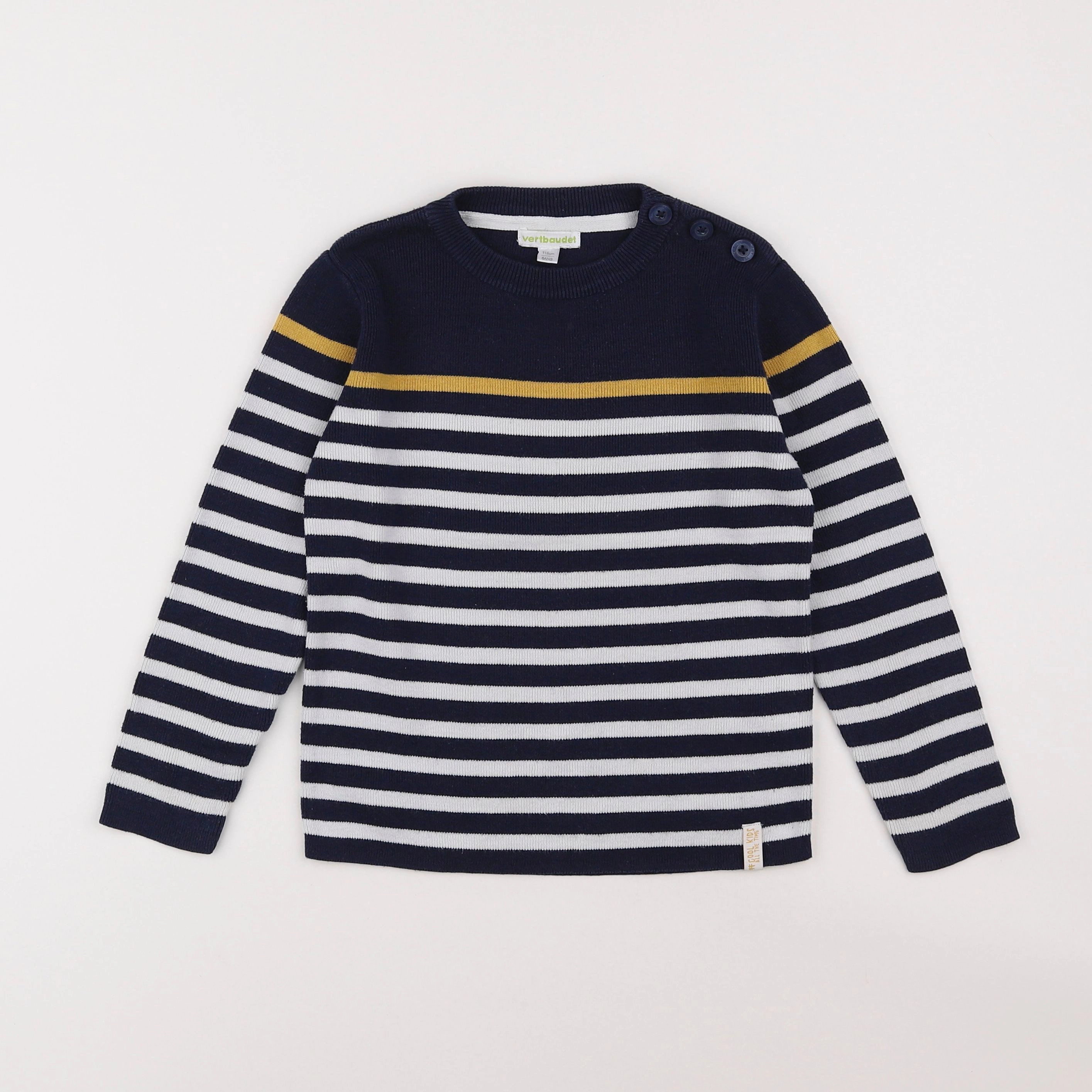 Vertbaudet - pull bleu - 6 ans