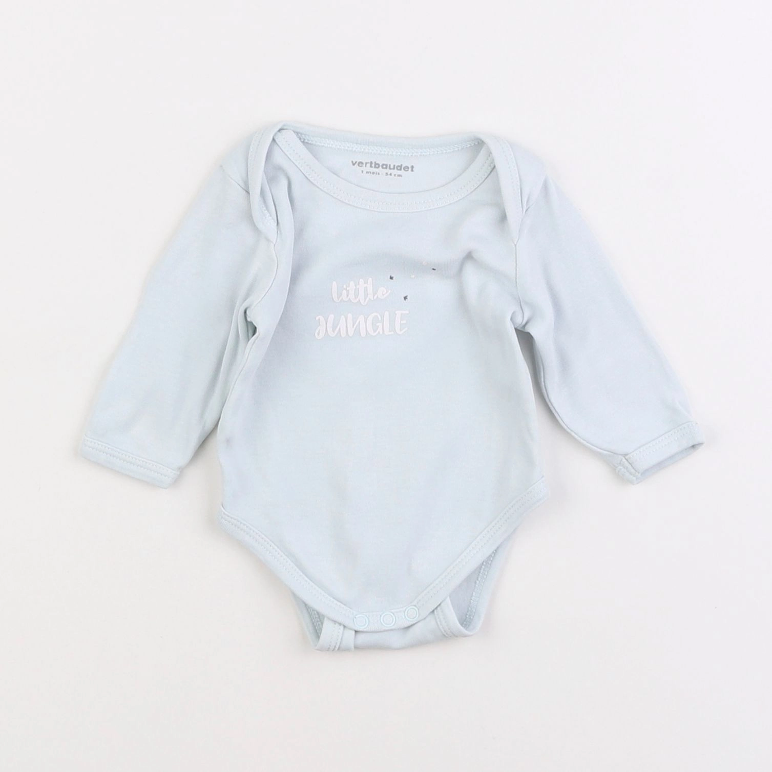 Vertbaudet - body bleu - 1 mois