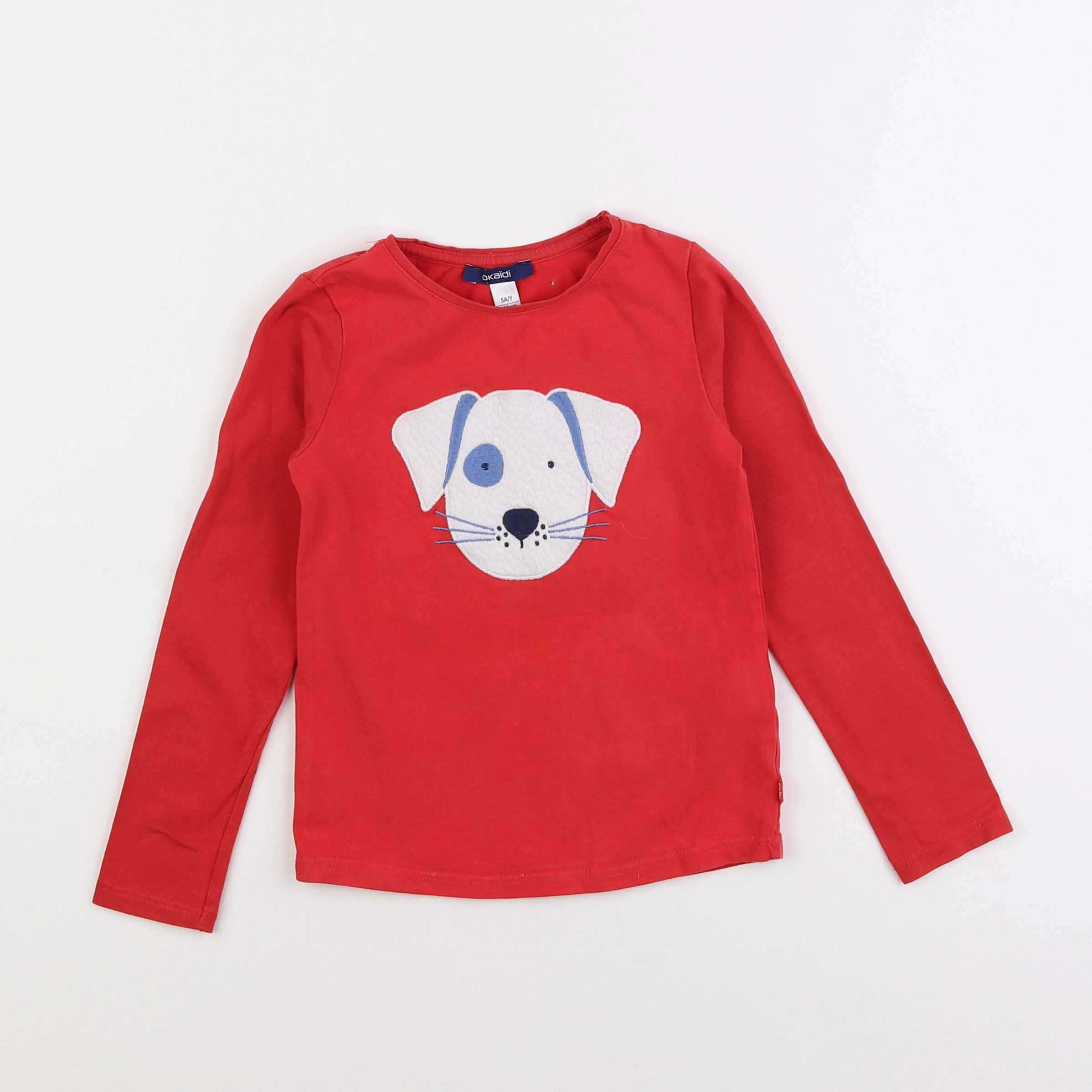 Okaidi - tee-shirt rouge - 5 ans