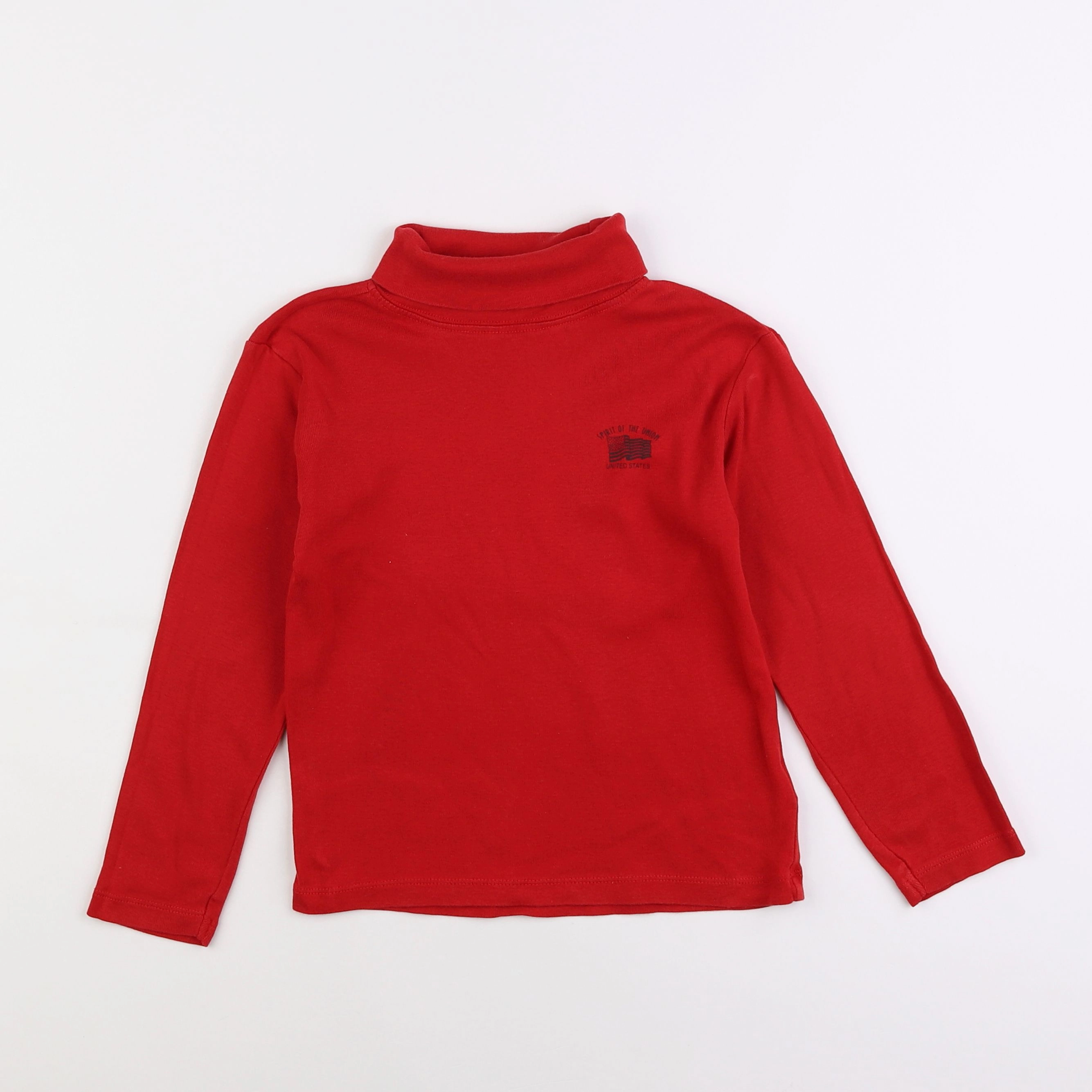 Vertbaudet - sous-pull rouge - 8 ans