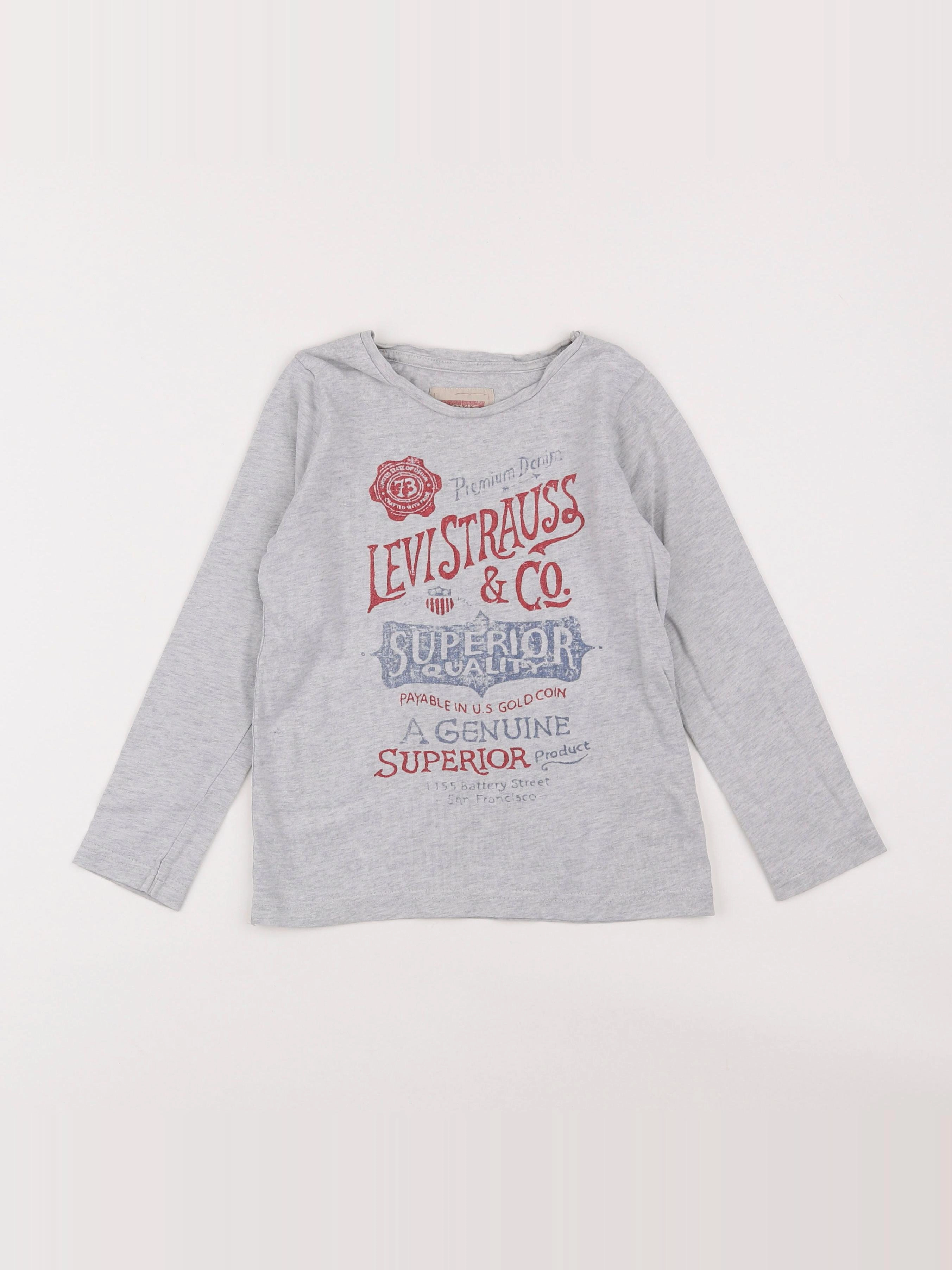 Levi's - tee-shirt gris - 6 ans