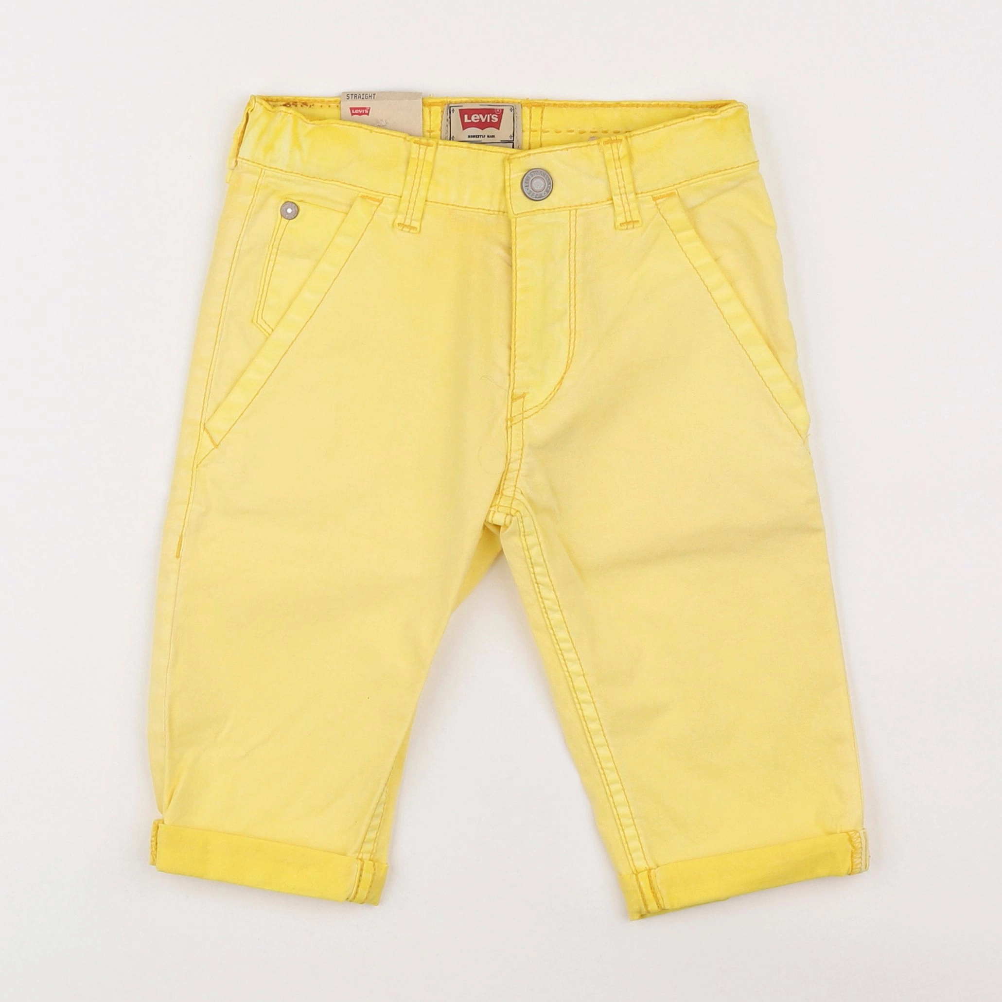 Levi's - pantacourt jaune - 5 ans