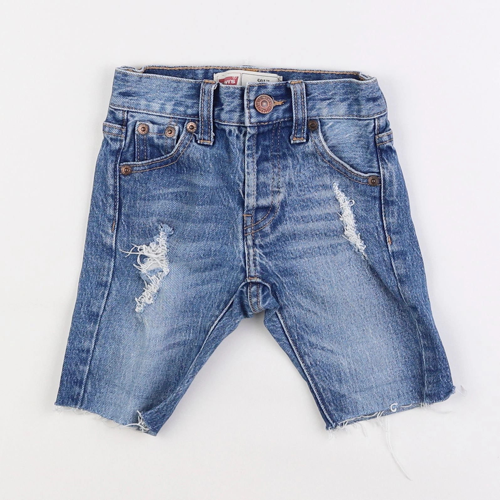 Levi's - short bleu - 3/4 ans