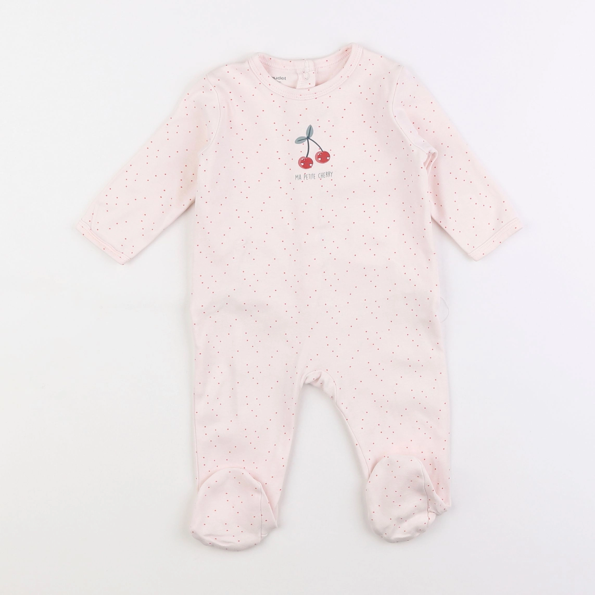 Vertbaudet - pyjama coton rose - 6 mois