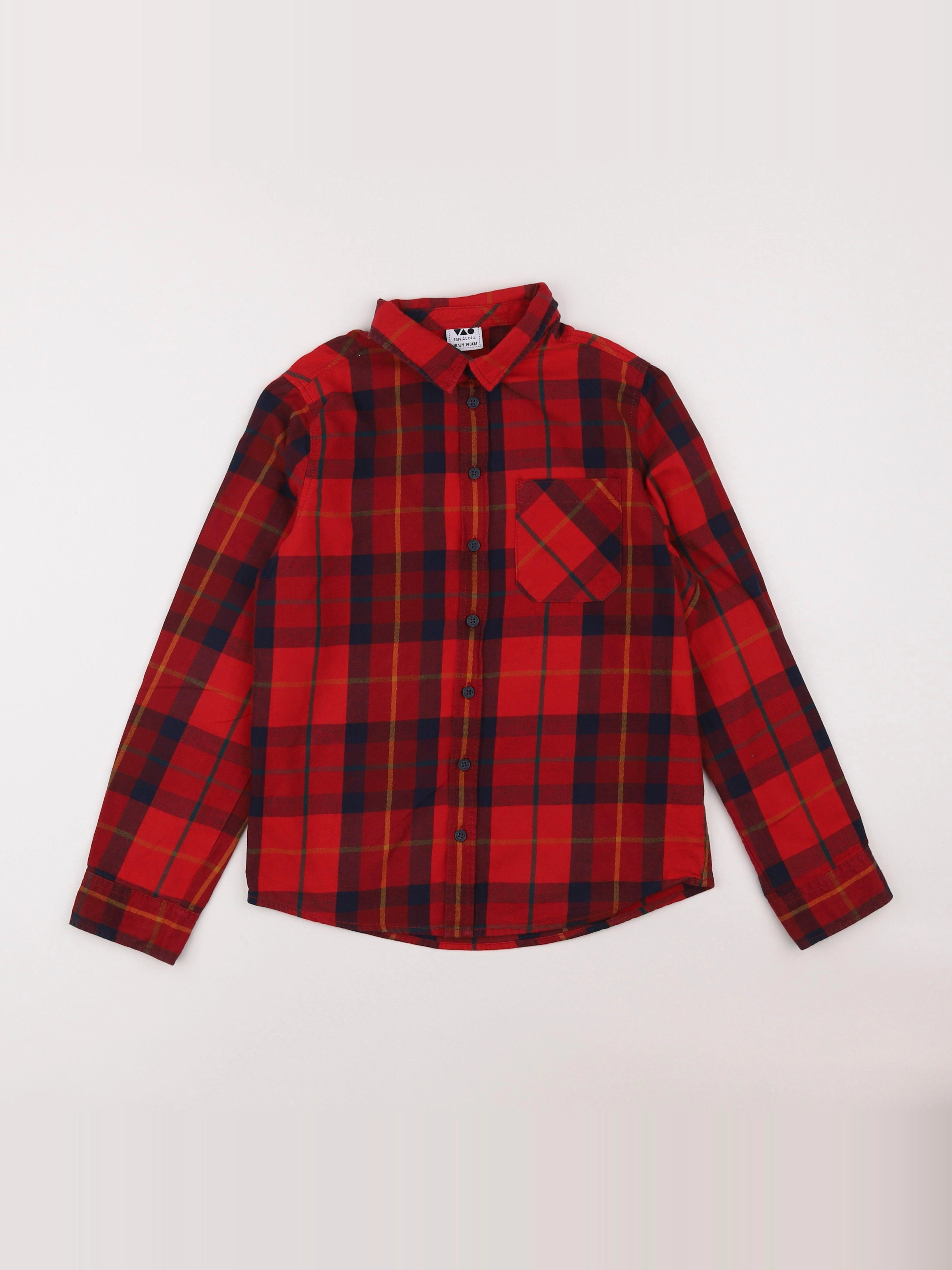 Tape à l'oeil - chemise rouge - 10 ans